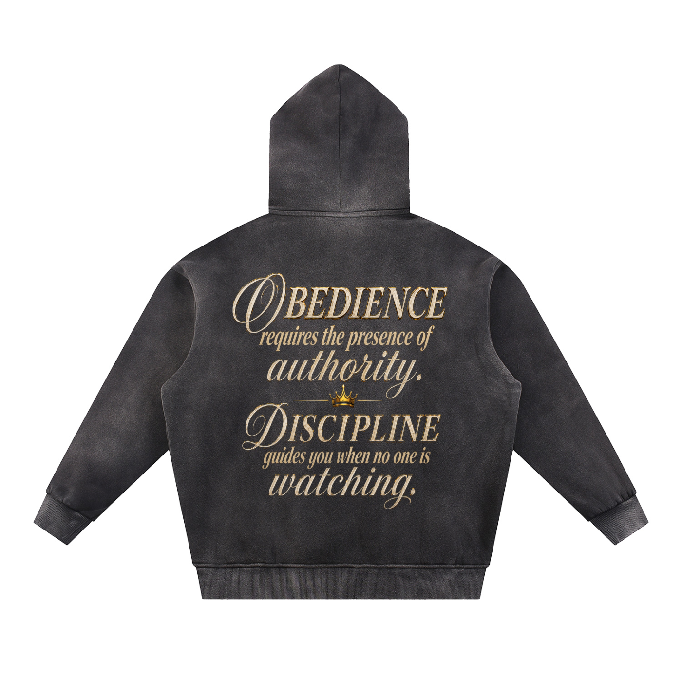 STAY COVRD Sun Fade Contrast Tape Fleece Hoodie
