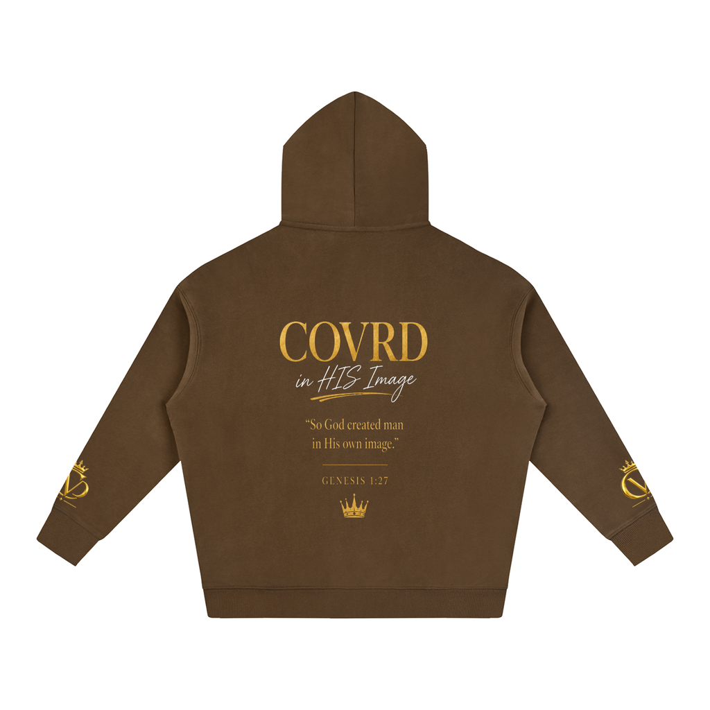 "COVRD in HIS Image" Oversize Fleeced Hoodie