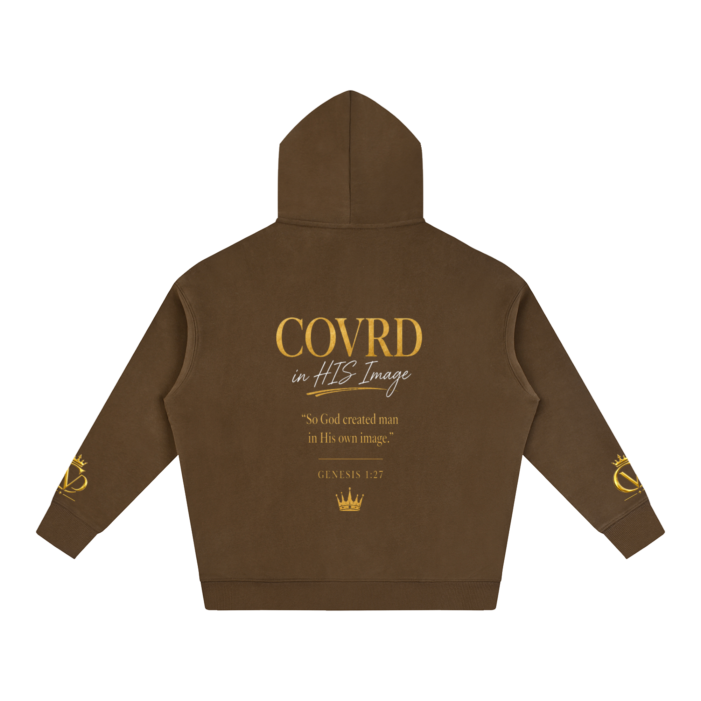 "COVRD in HIS Image" Oversize Fleeced Hoodie