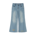 COVRD Women's Vintage Wash Flared Leg Jeans