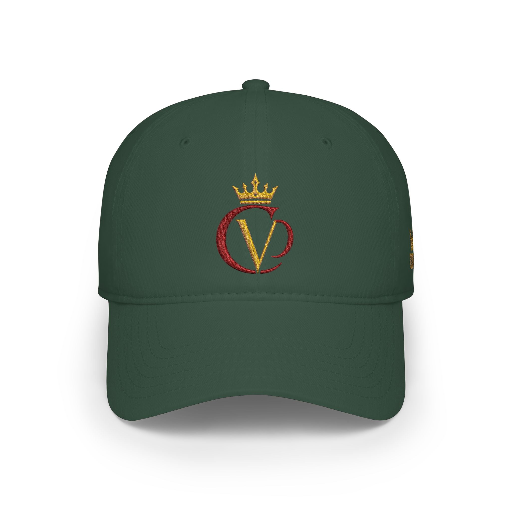 Crimson/Gold Crown "CVD" Logo Embroidered Low Profile Baseball Cap