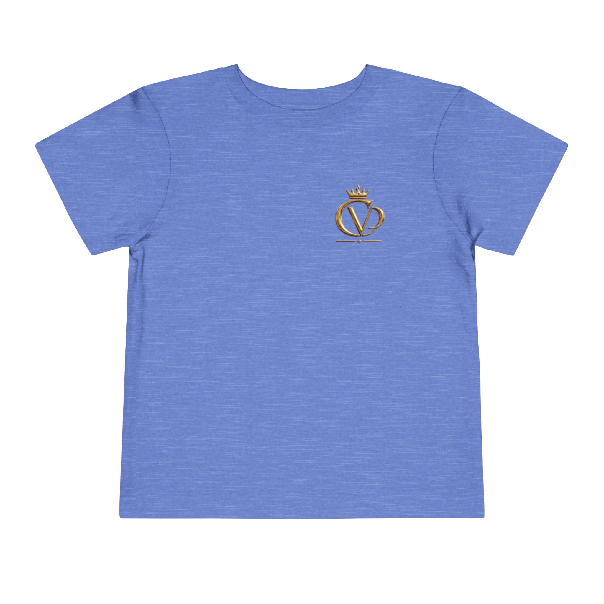 Metallic Gold "COVRD by GOD" Toddler Tee