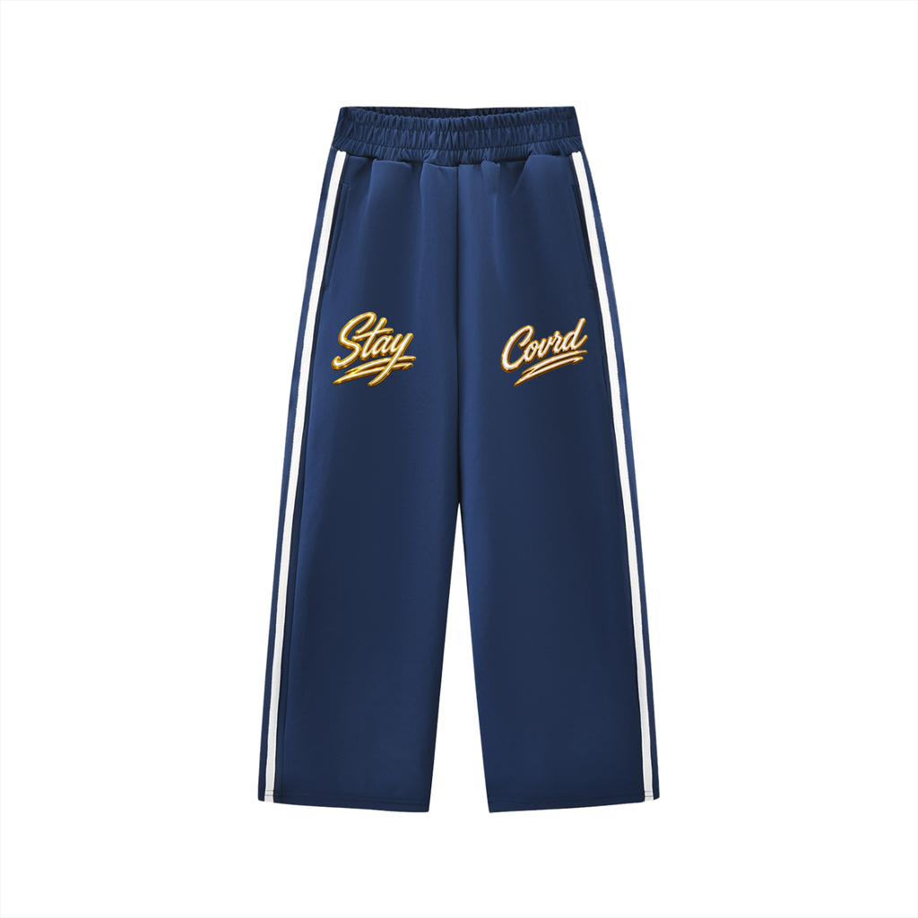 STAY COVRD "Fruit of My Parents" Kids’ Contrast Tape Sweatpants Set