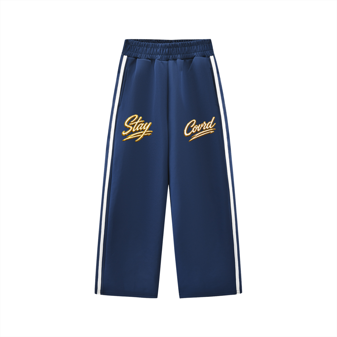 STAY COVRD "Fruit of My Parents" Kids’ Contrast Tape Sweatpants Set