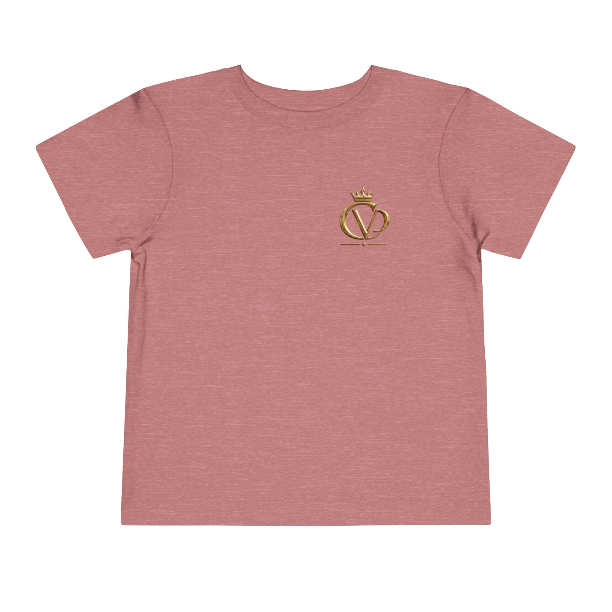 Metallic Gold "COVRD by GOD" Toddler Tee