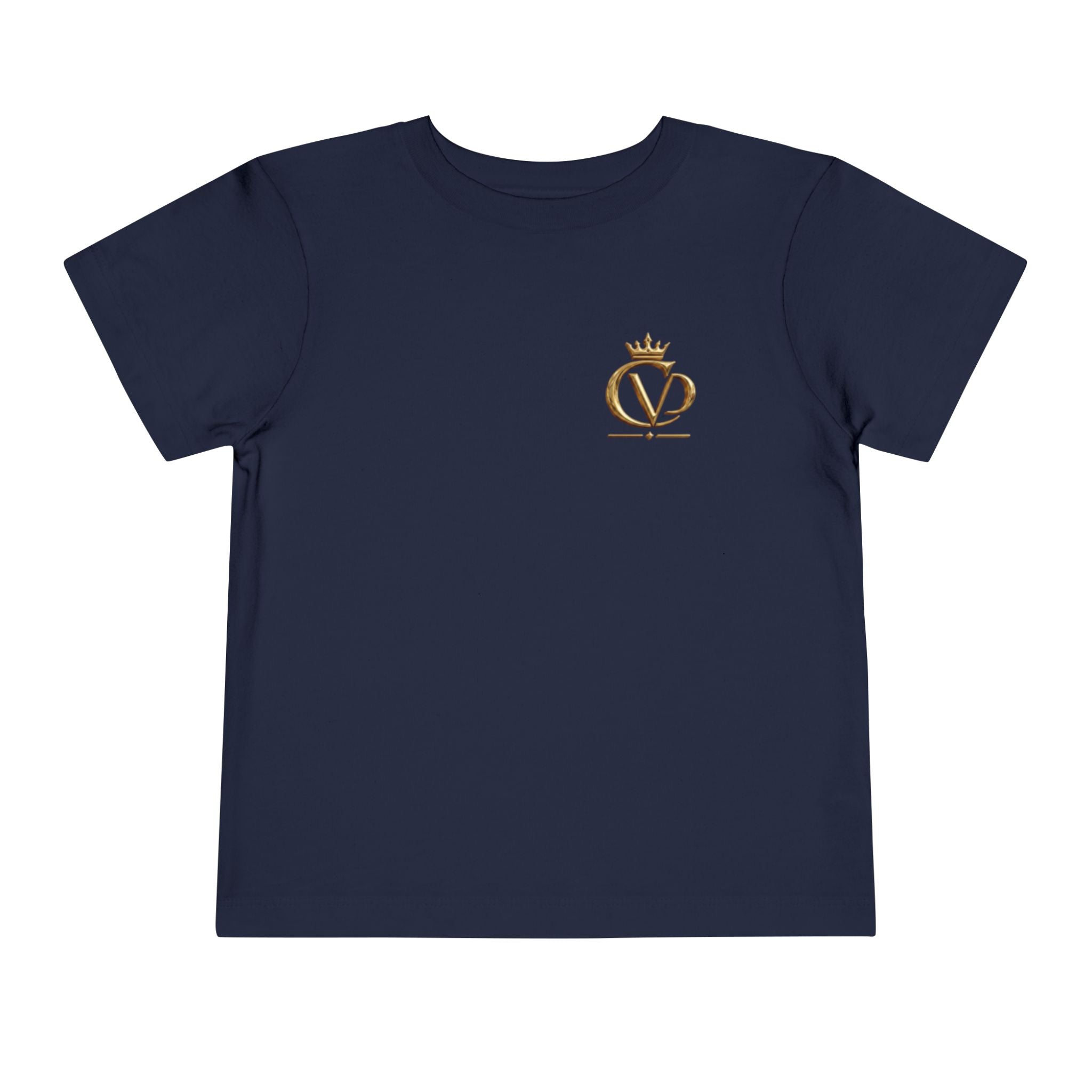 Metallic Gold "COVRD by GOD" Toddler Tee