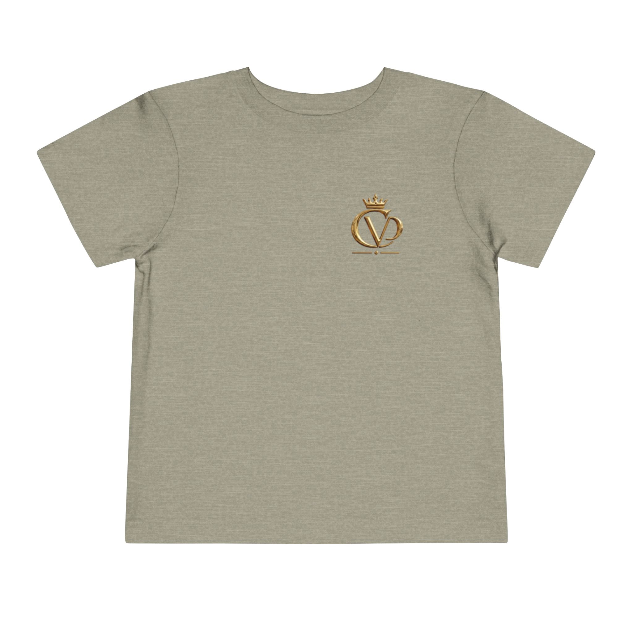 Metallic Gold "COVRD by GOD" Toddler Tee