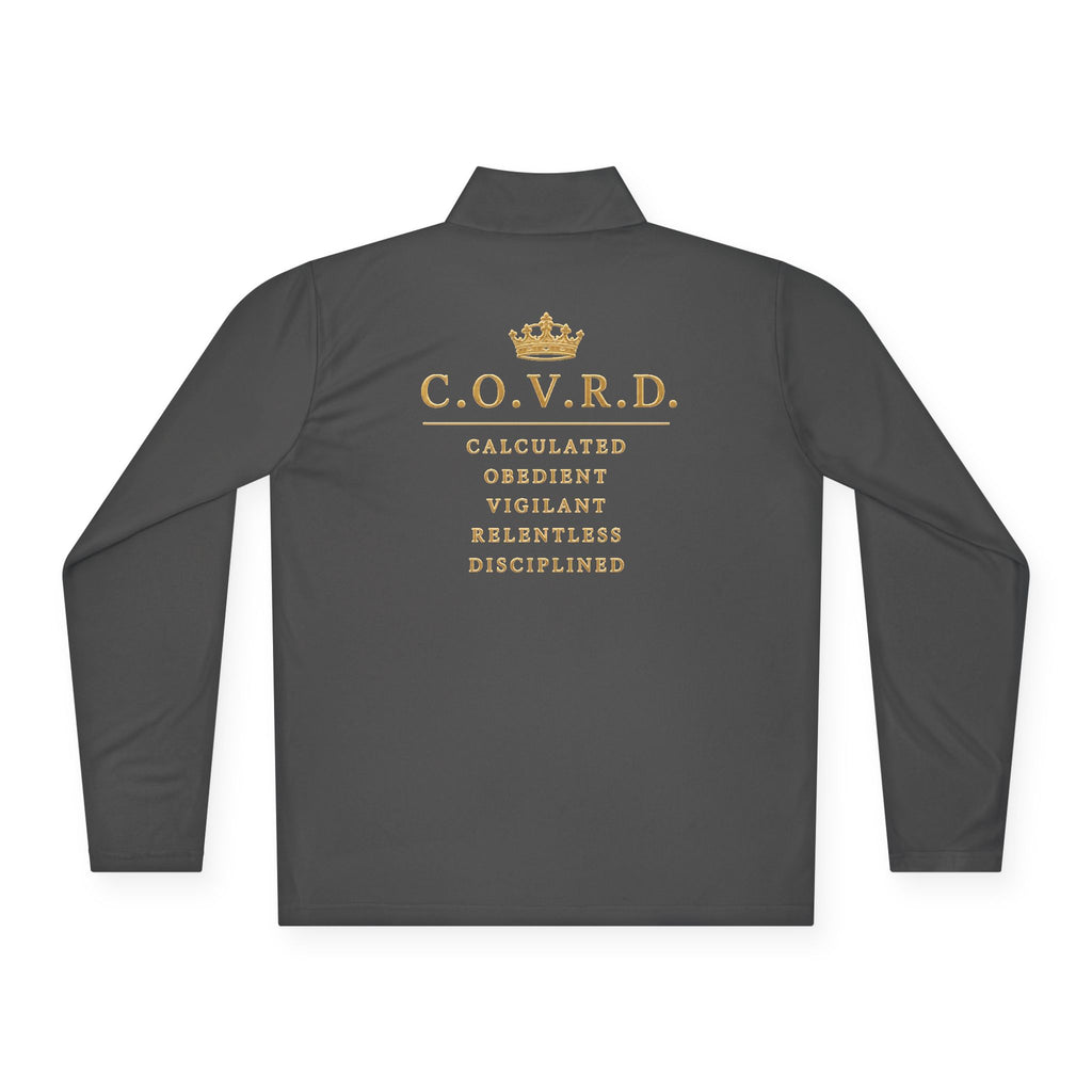 Stay COVRD Quarter-Zip C.O.V.R.D. Gold Logo Lightweight Pullover