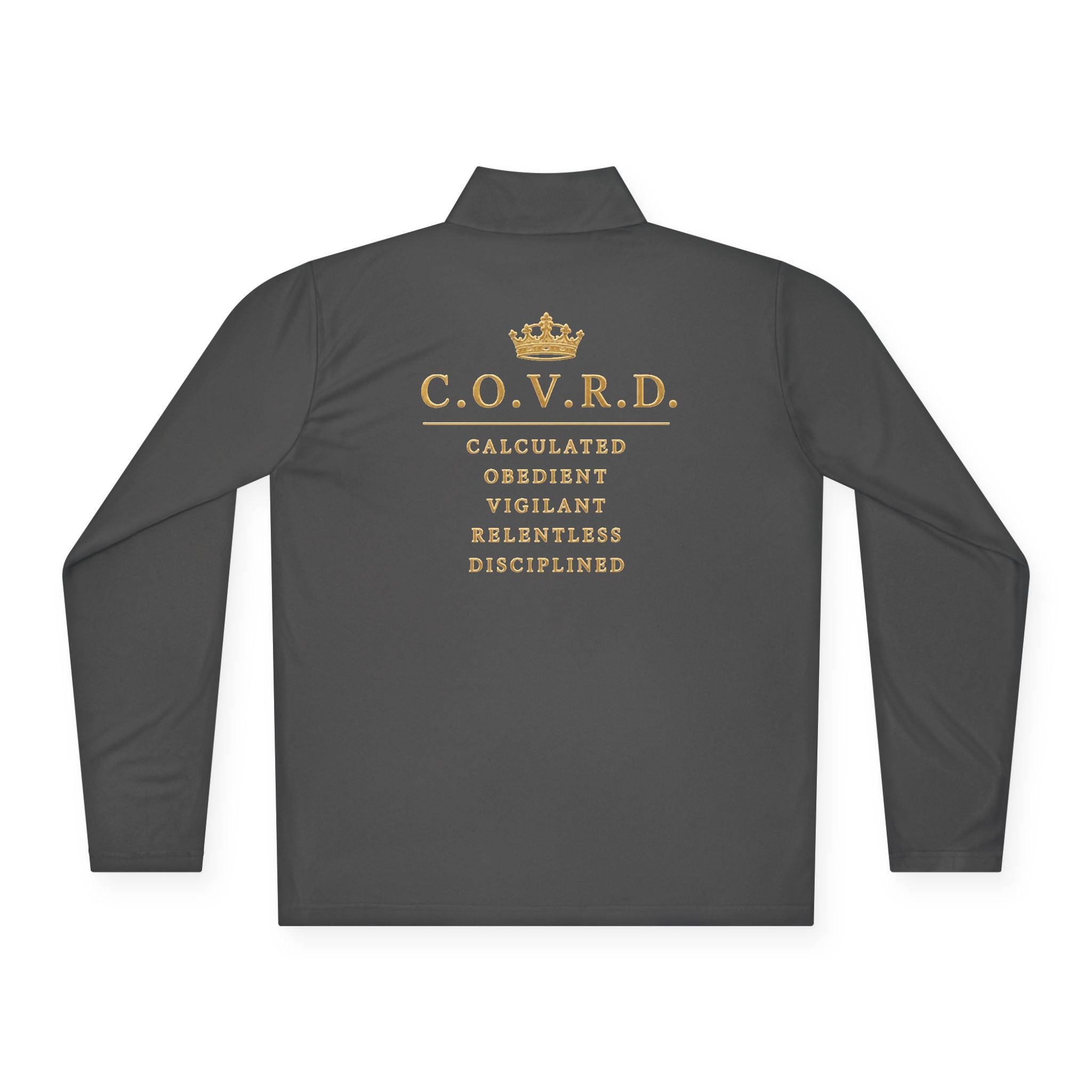 Stay COVRD Quarter-Zip C.O.V.R.D. Gold Logo Lightweight Pullover