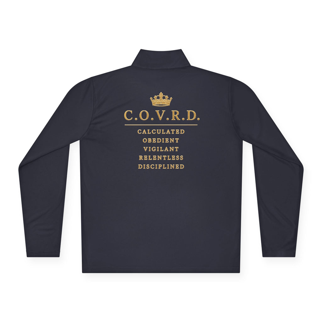 Stay COVRD Quarter-Zip C.O.V.R.D. Gold Logo Lightweight Pullover