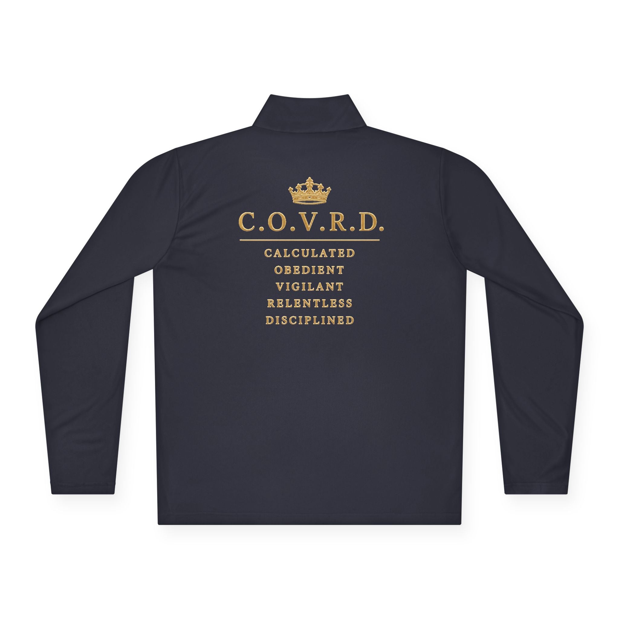 Stay COVRD Quarter-Zip C.O.V.R.D. Gold Logo Lightweight Pullover
