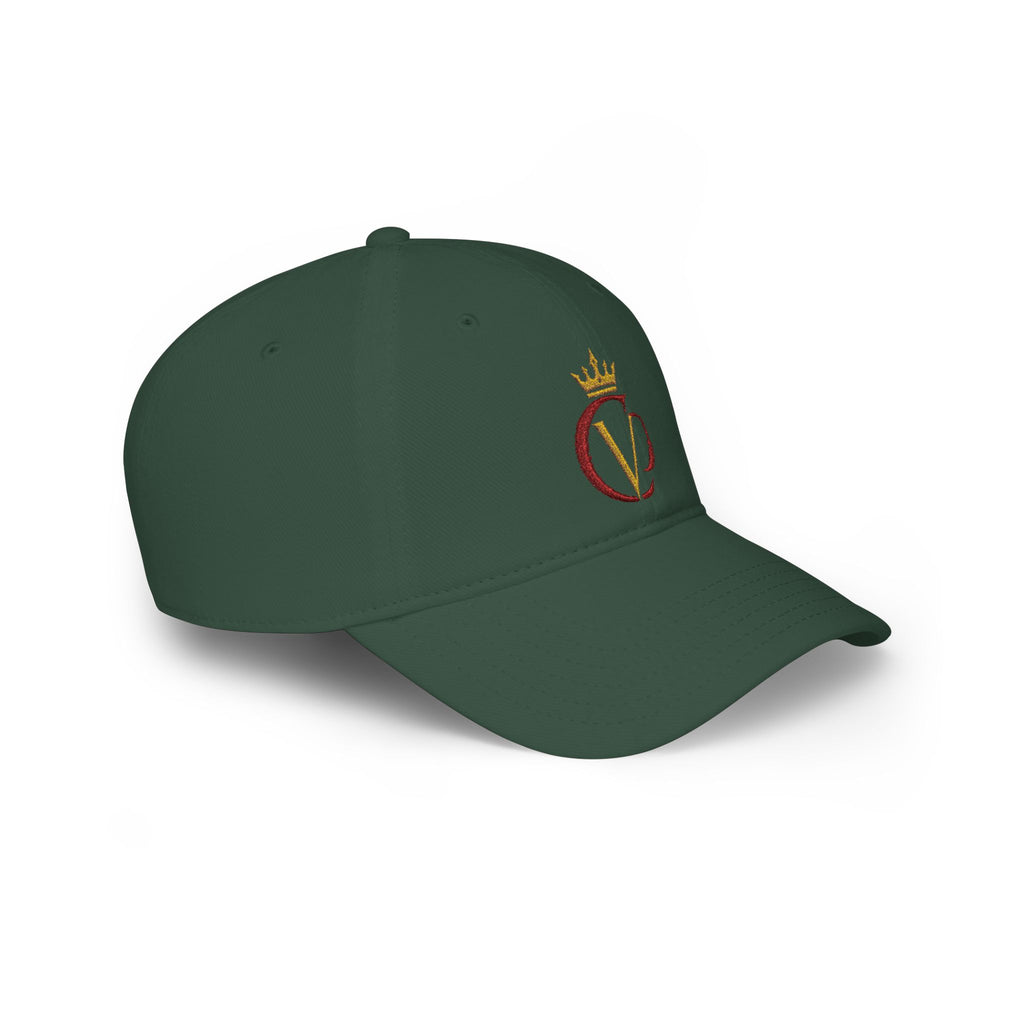 Crimson/Gold Crown "CVD" Logo Embroidered Low Profile Baseball Cap