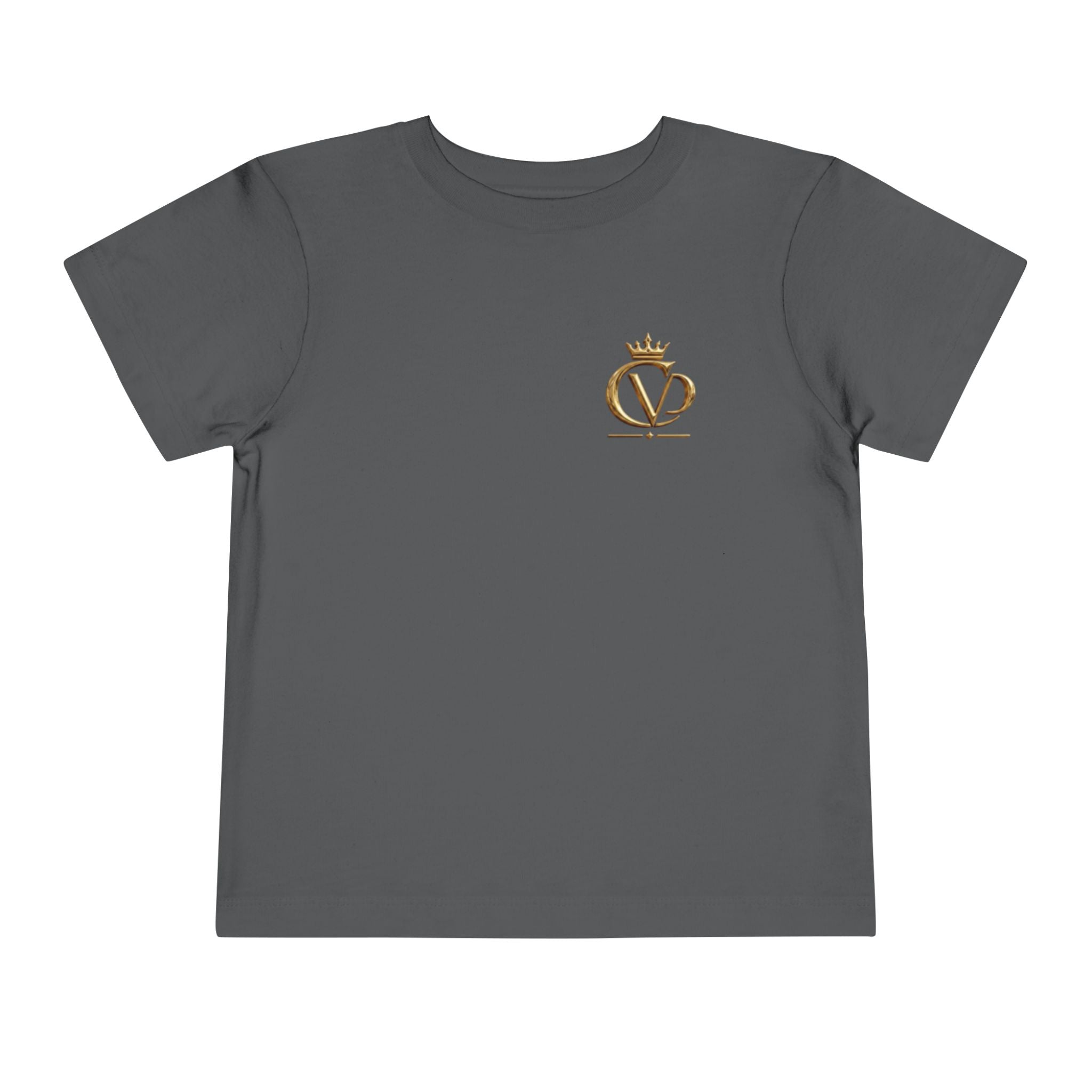 Metallic Gold "COVRD by GOD" Toddler Tee