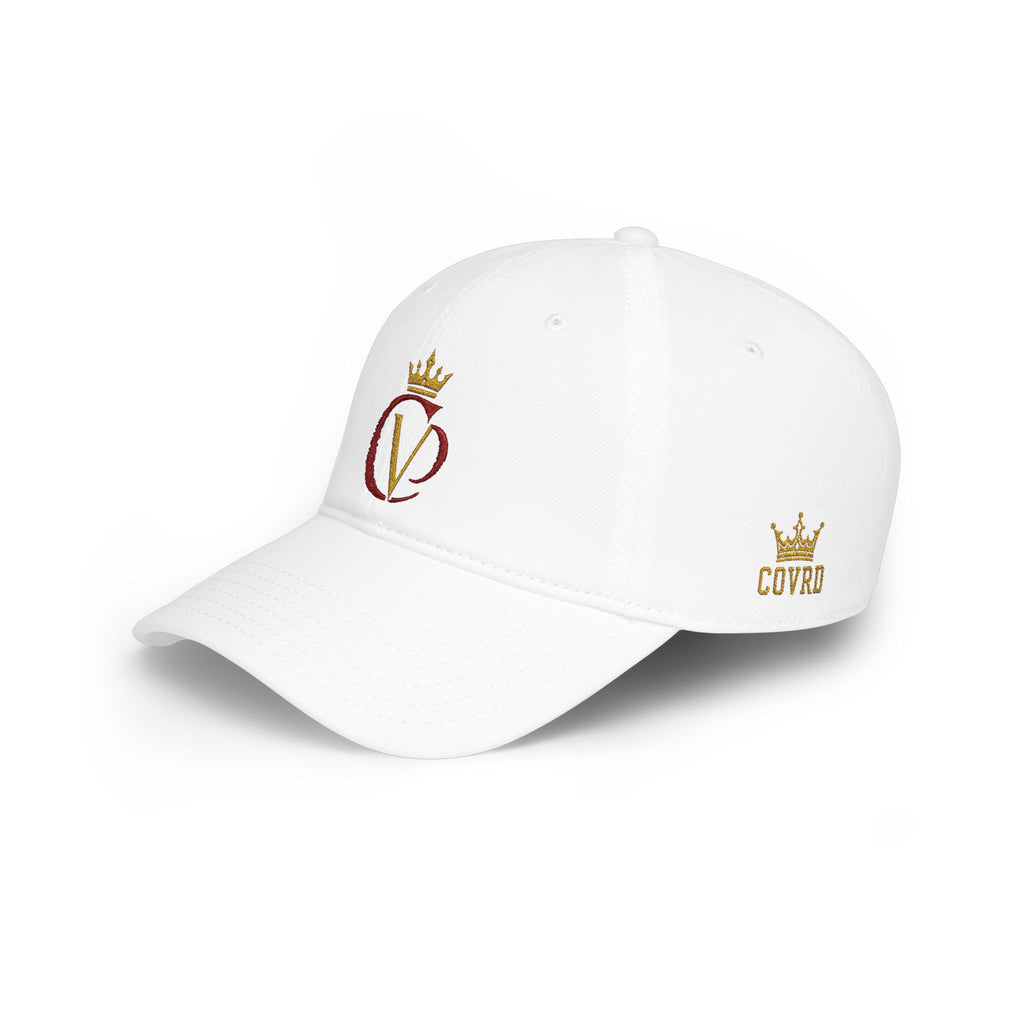 Crimson/Gold Crown "CVD" Logo Embroidered Low Profile Baseball Cap