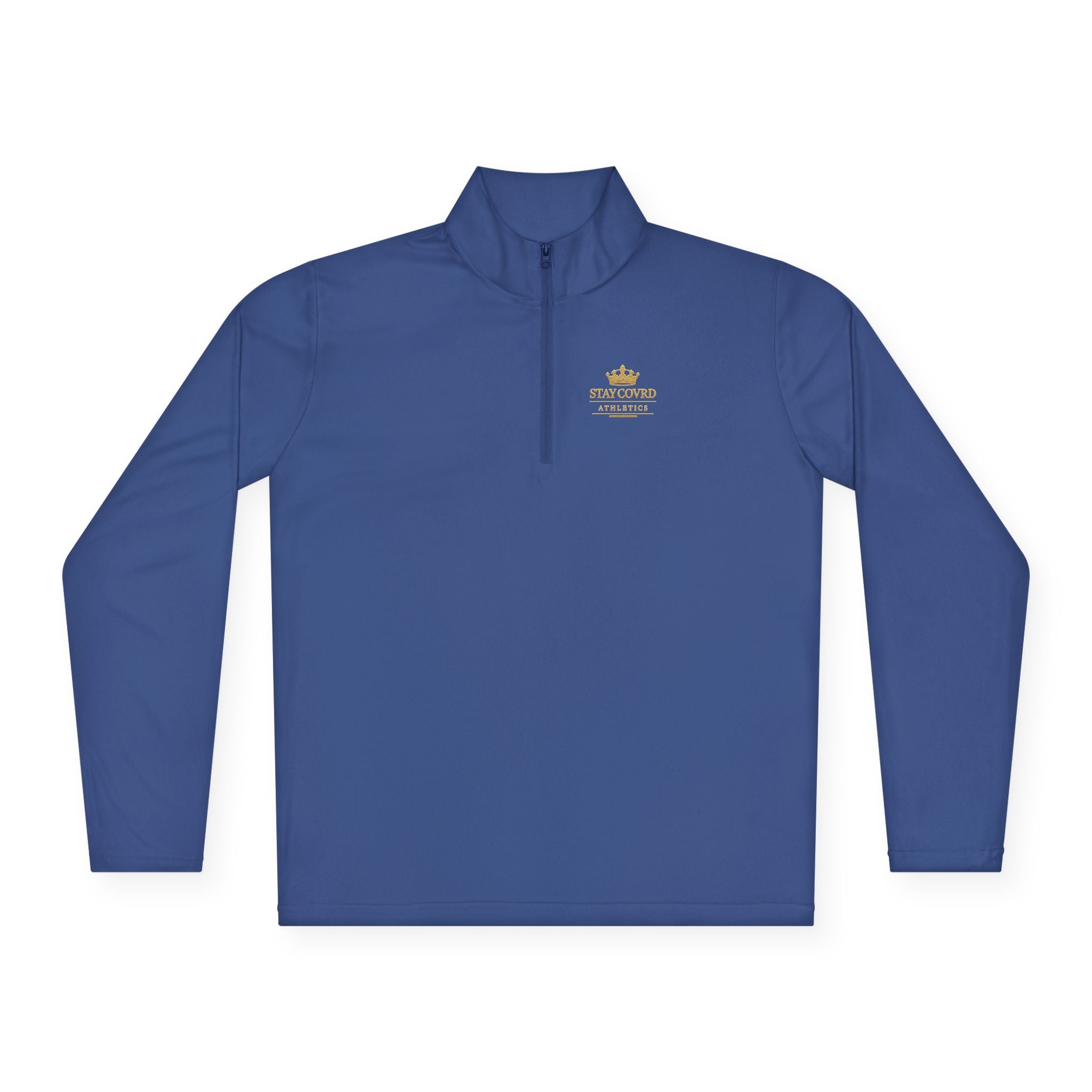 Stay COVRD Quarter-Zip C.O.V.R.D. Gold Logo Lightweight Pullover