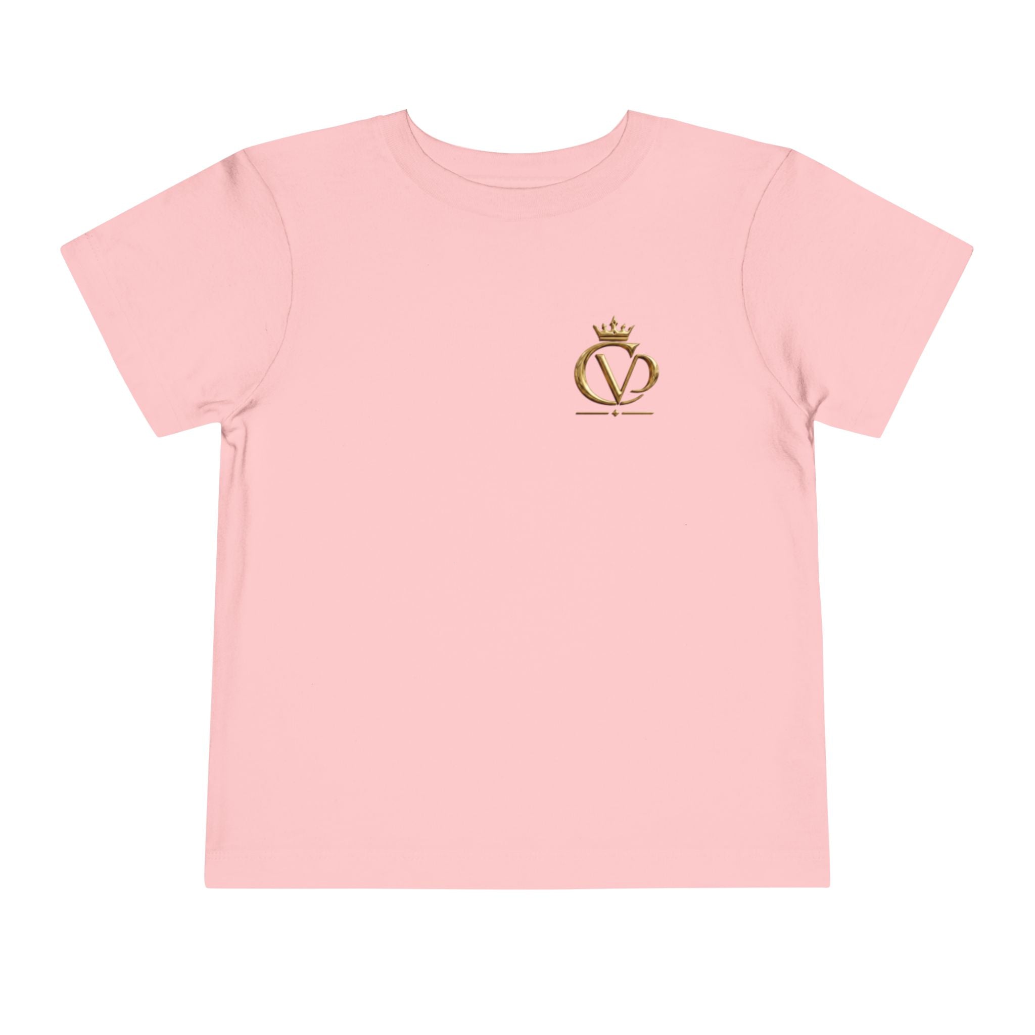 Metallic Gold "COVRD by GOD" Toddler Tee
