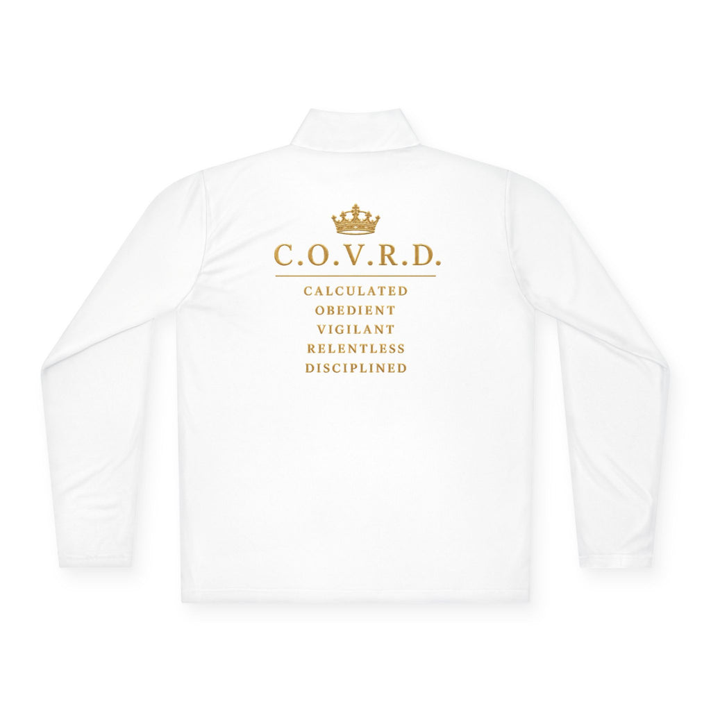 Stay COVRD Quarter-Zip C.O.V.R.D. Gold Logo Lightweight Pullover
