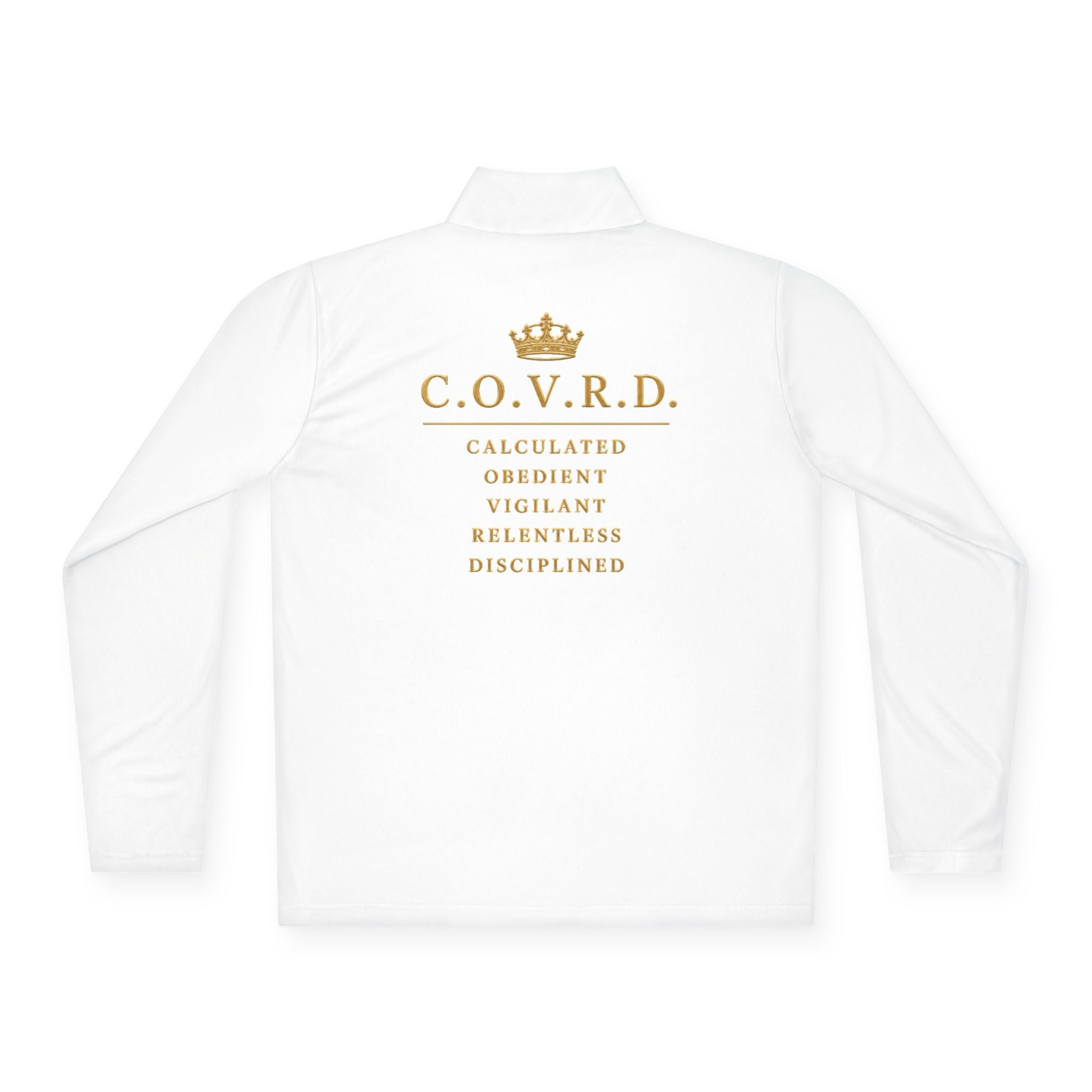 Stay COVRD Quarter-Zip C.O.V.R.D. Gold Logo Lightweight Pullover