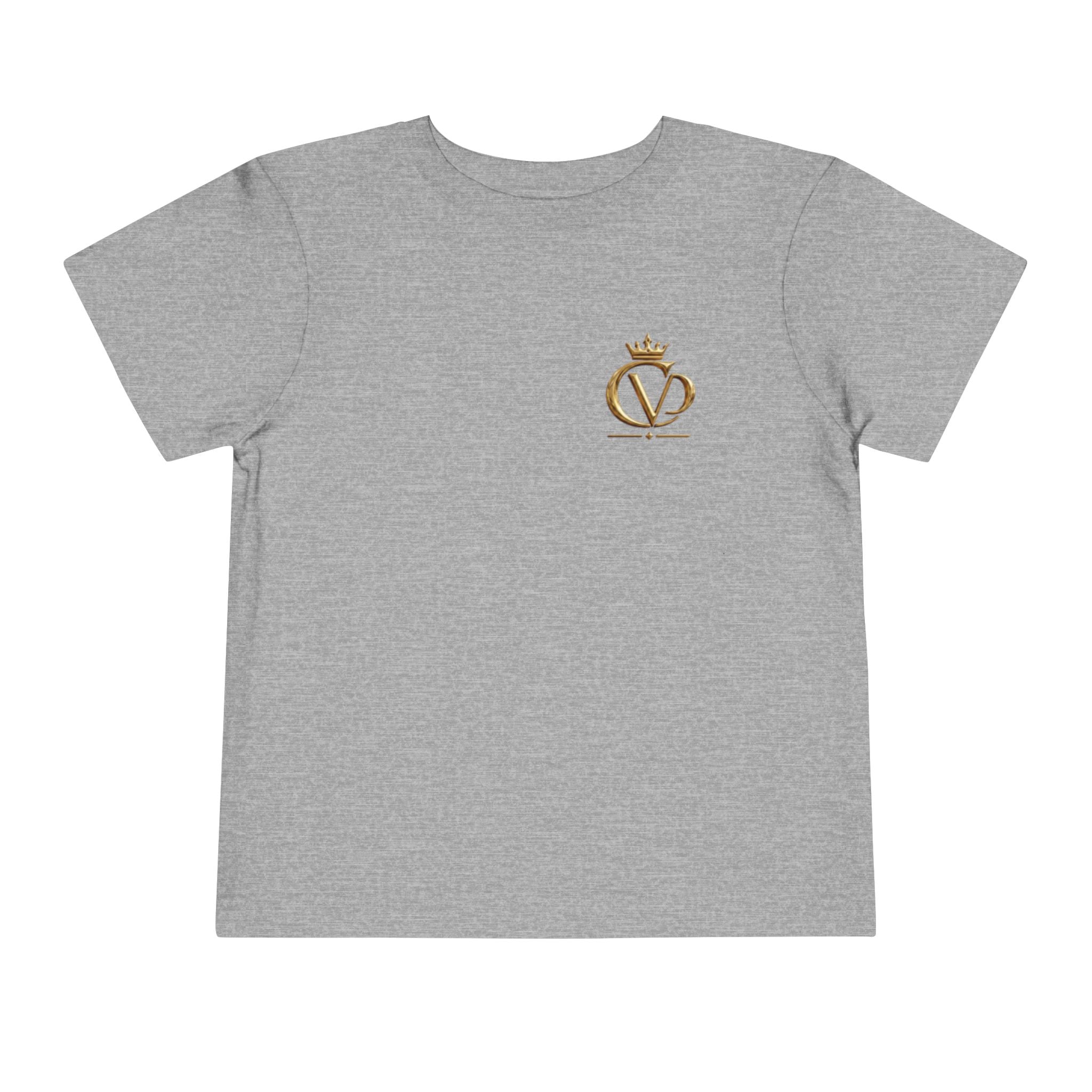 Metallic Gold "COVRD by GOD" Toddler Tee
