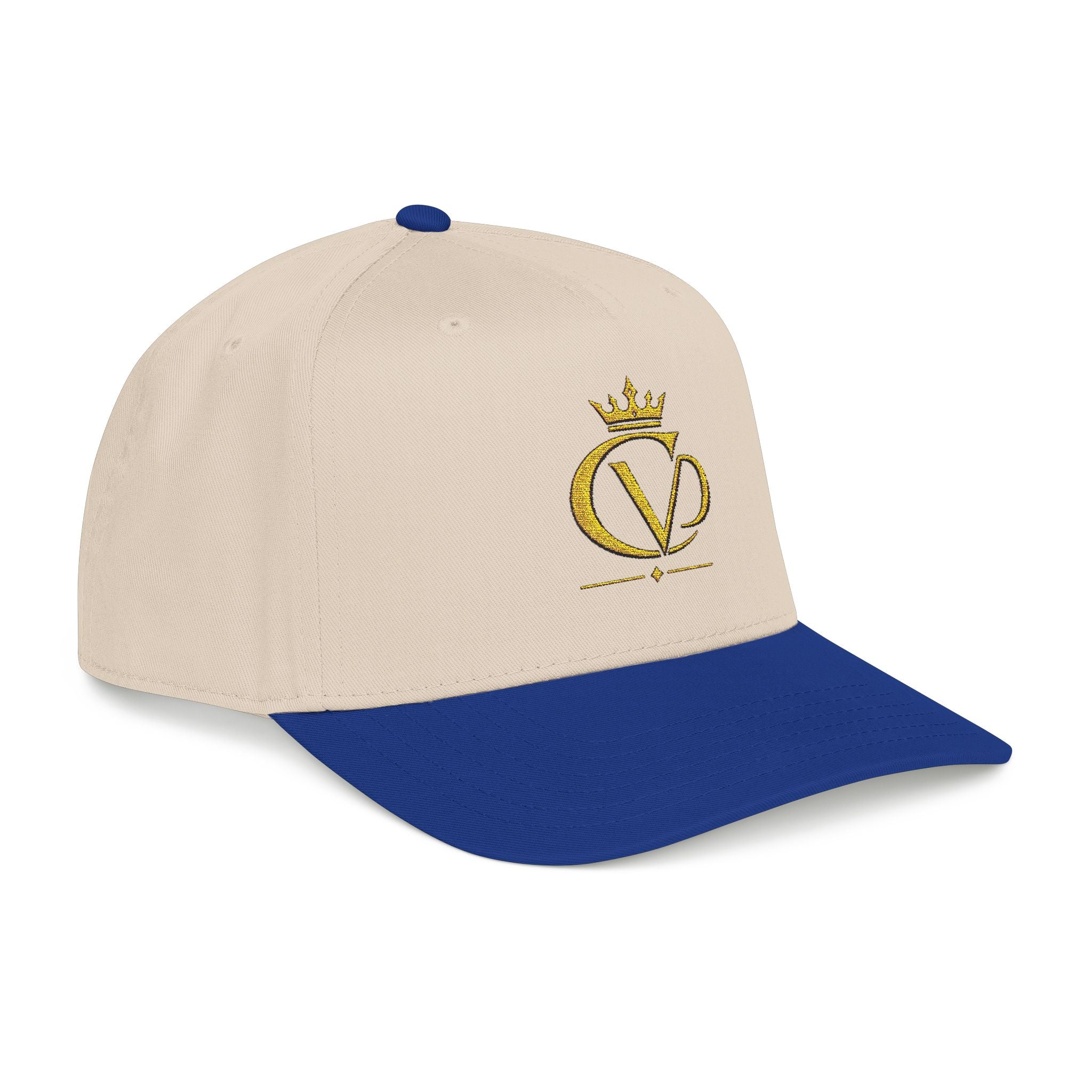 Gold Crown Embroidered CVD Logo Baseball Cap