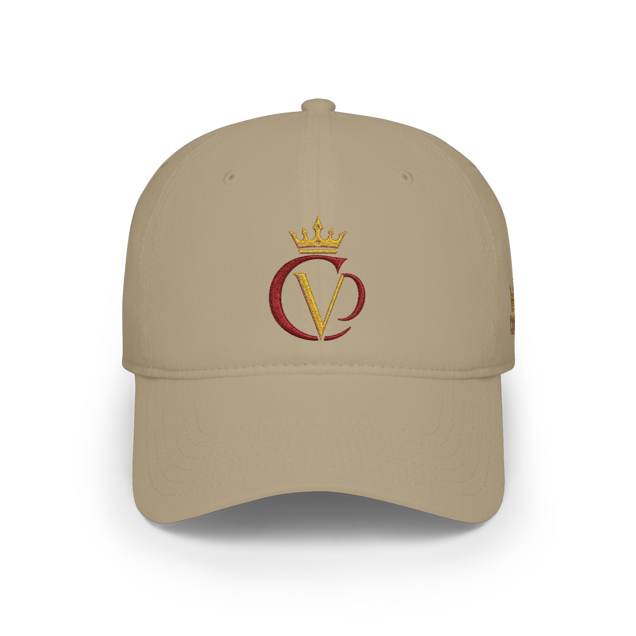 Crimson/Gold Crown "CVD" Logo Embroidered Low Profile Baseball Cap