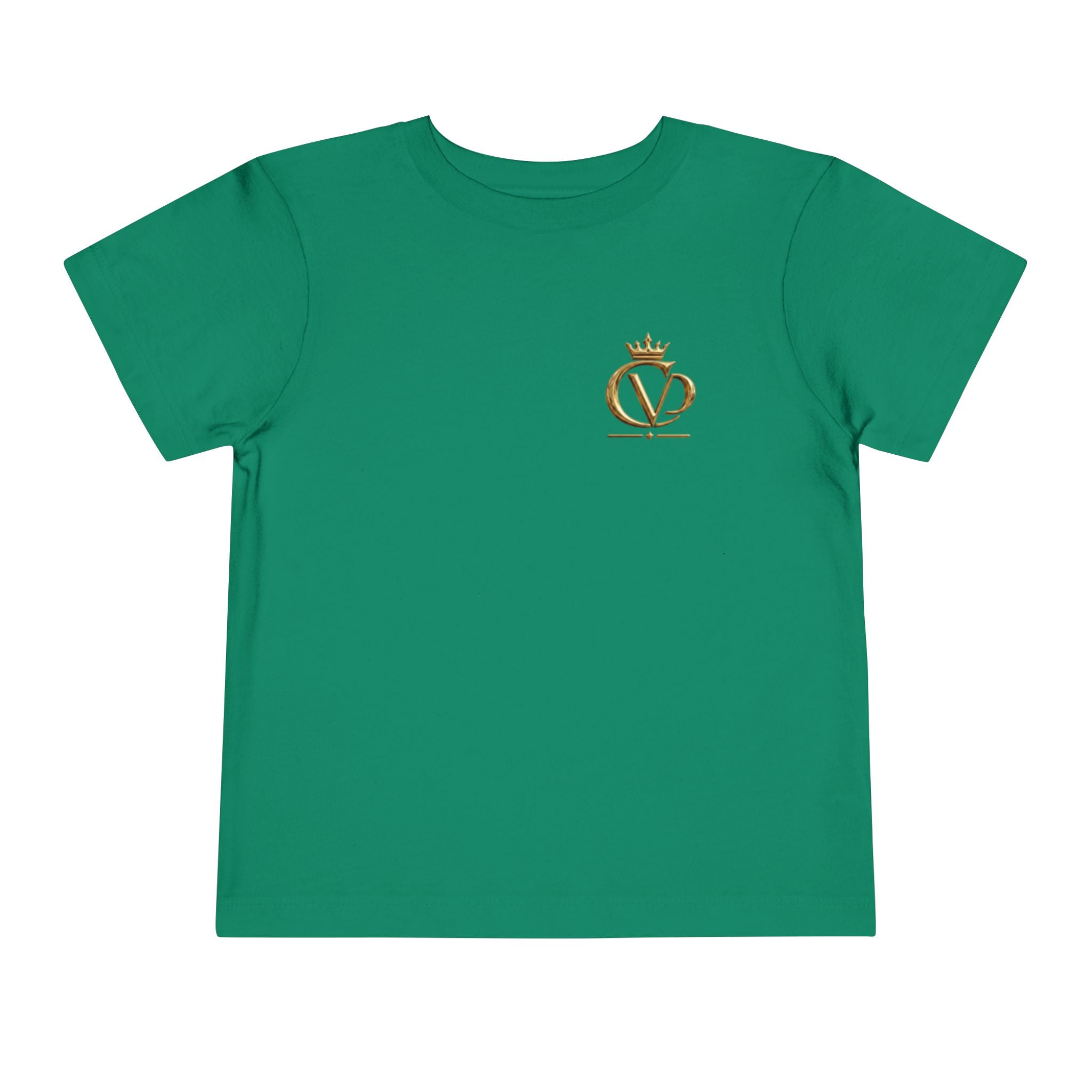 Metallic Gold "COVRD by GOD" Toddler Tee