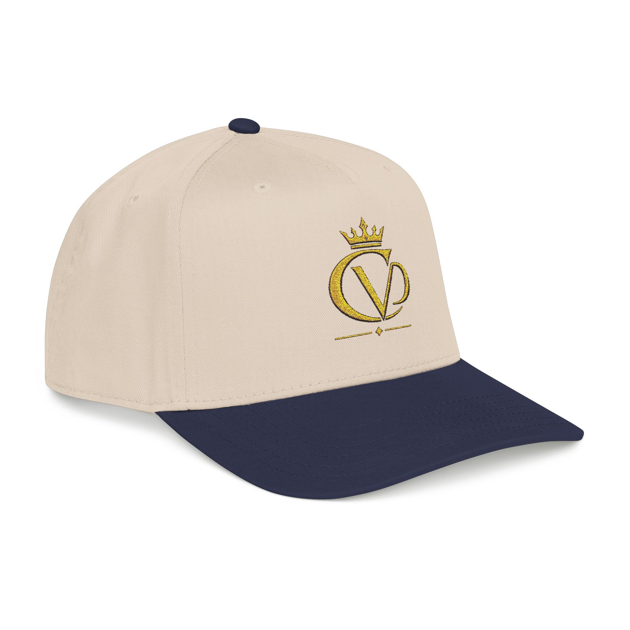 Gold Crown Embroidered CVD Logo Baseball Cap