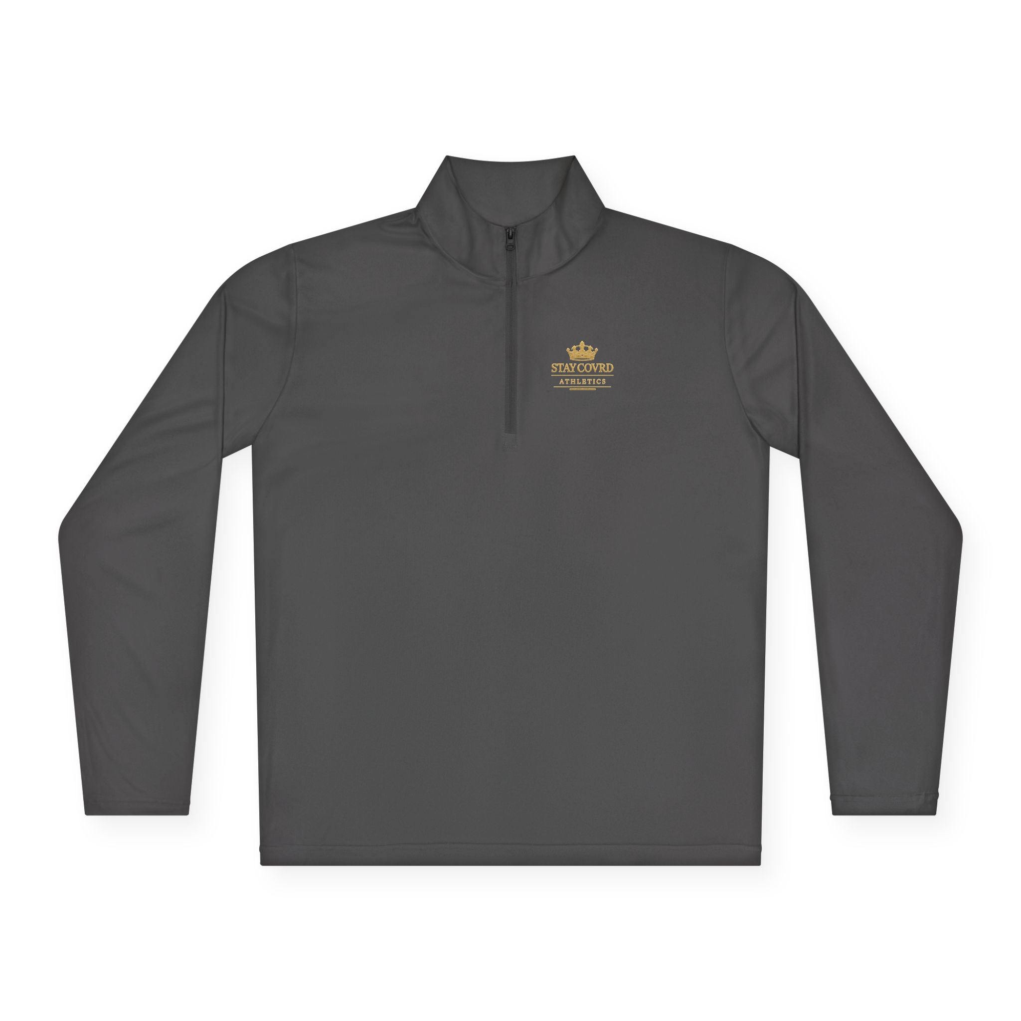 Stay COVRD Quarter-Zip C.O.V.R.D. Gold Logo Lightweight Pullover