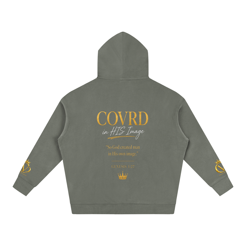 "COVRD in HIS Image" Oversize Fleeced Hoodie