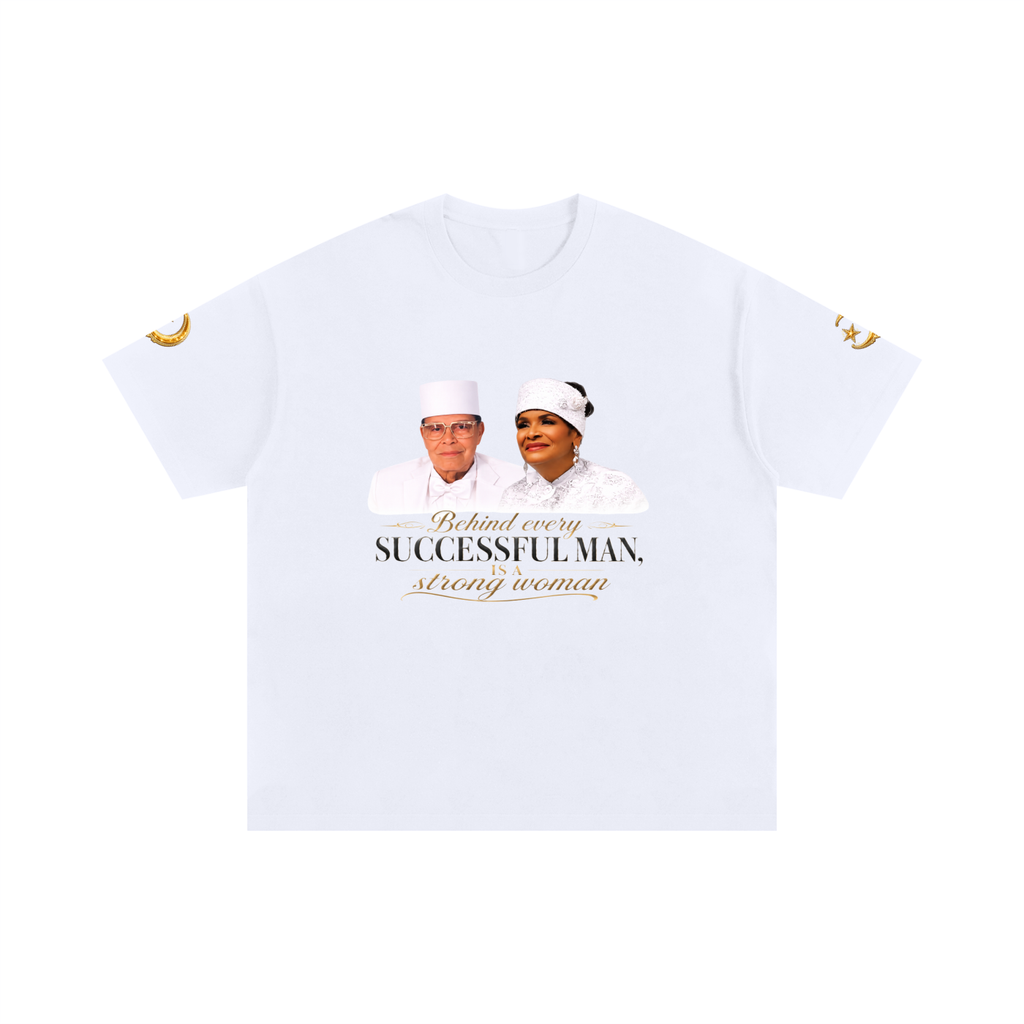 Behind Every Successful Man is A Strong Woman Oversized Cotton T-Shirt