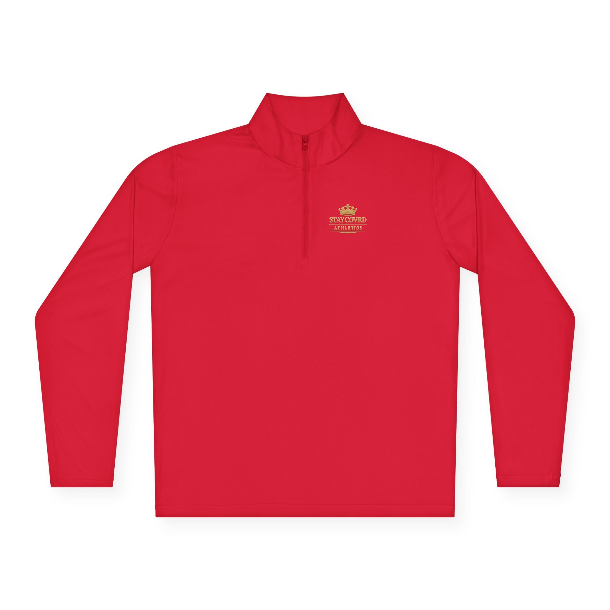 Stay COVRD Quarter-Zip C.O.V.R.D. Gold Logo Lightweight Pullover