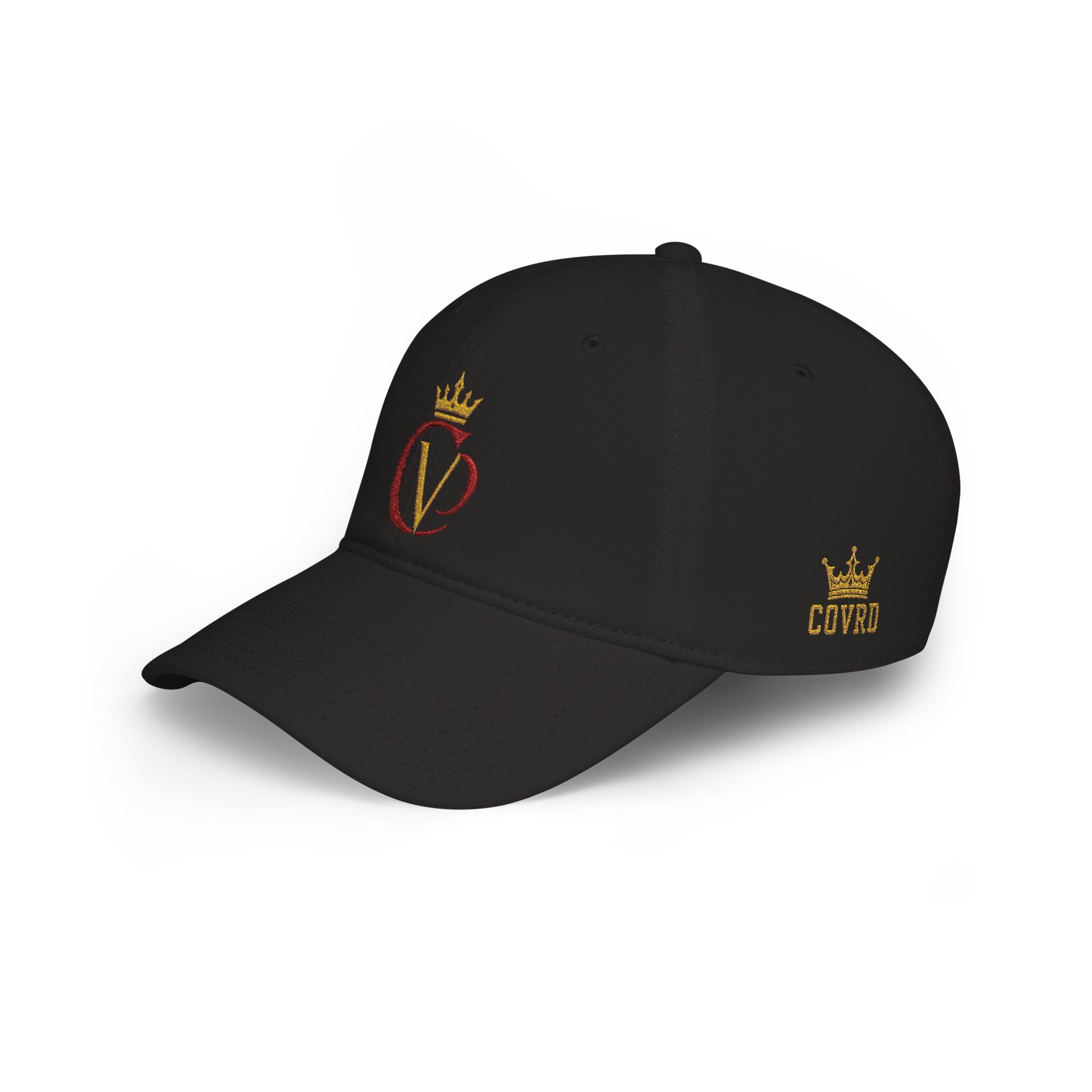 Crimson/Gold Crown "CVD" Logo Embroidered Low Profile Baseball Cap