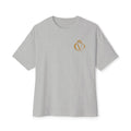 Oversized Boxy Tee — Gold Embroidered Covrd CVD Logo with Metallic Gold Foil COVRD Print