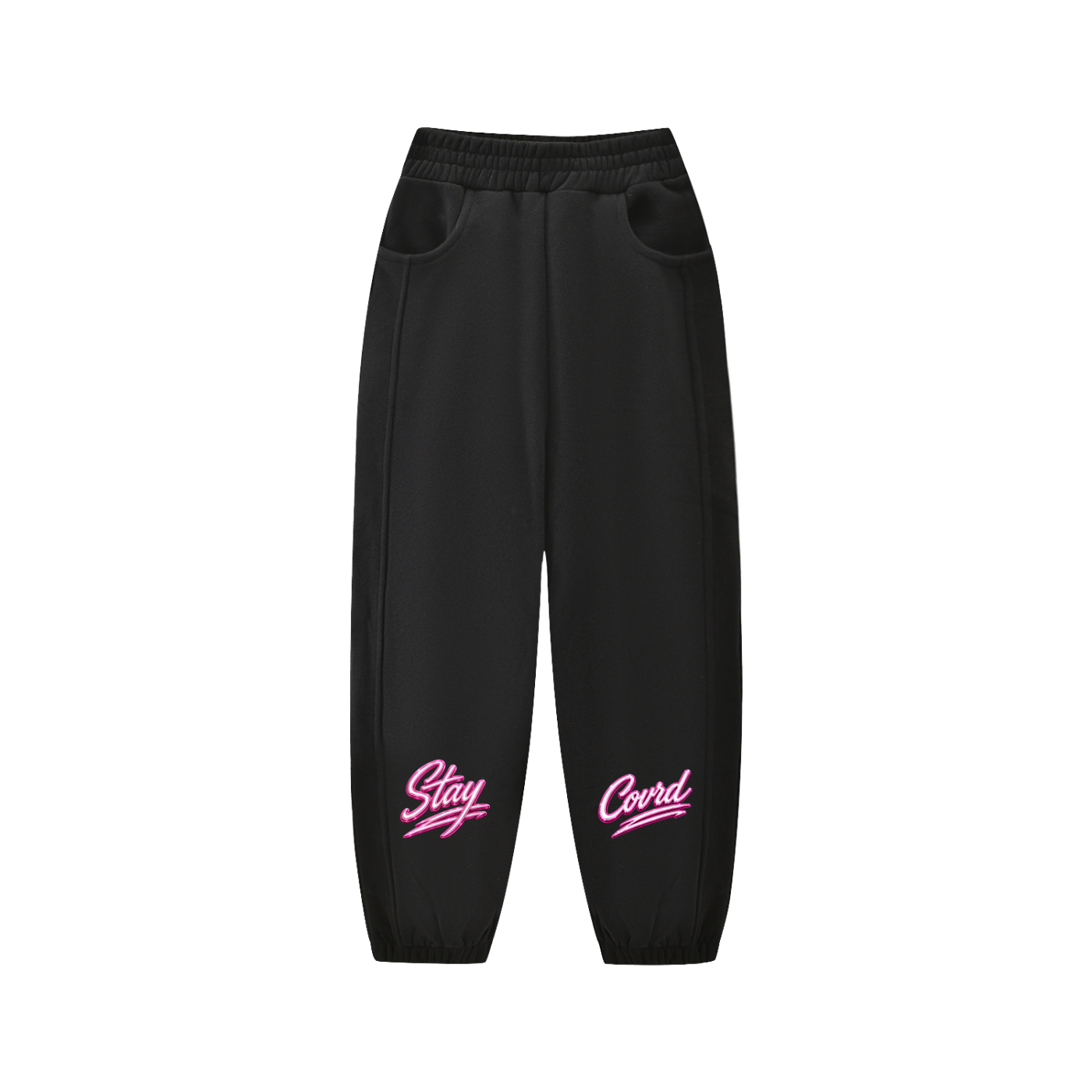 STAY COVRD Girls' Fleece Jogged Sweatpants