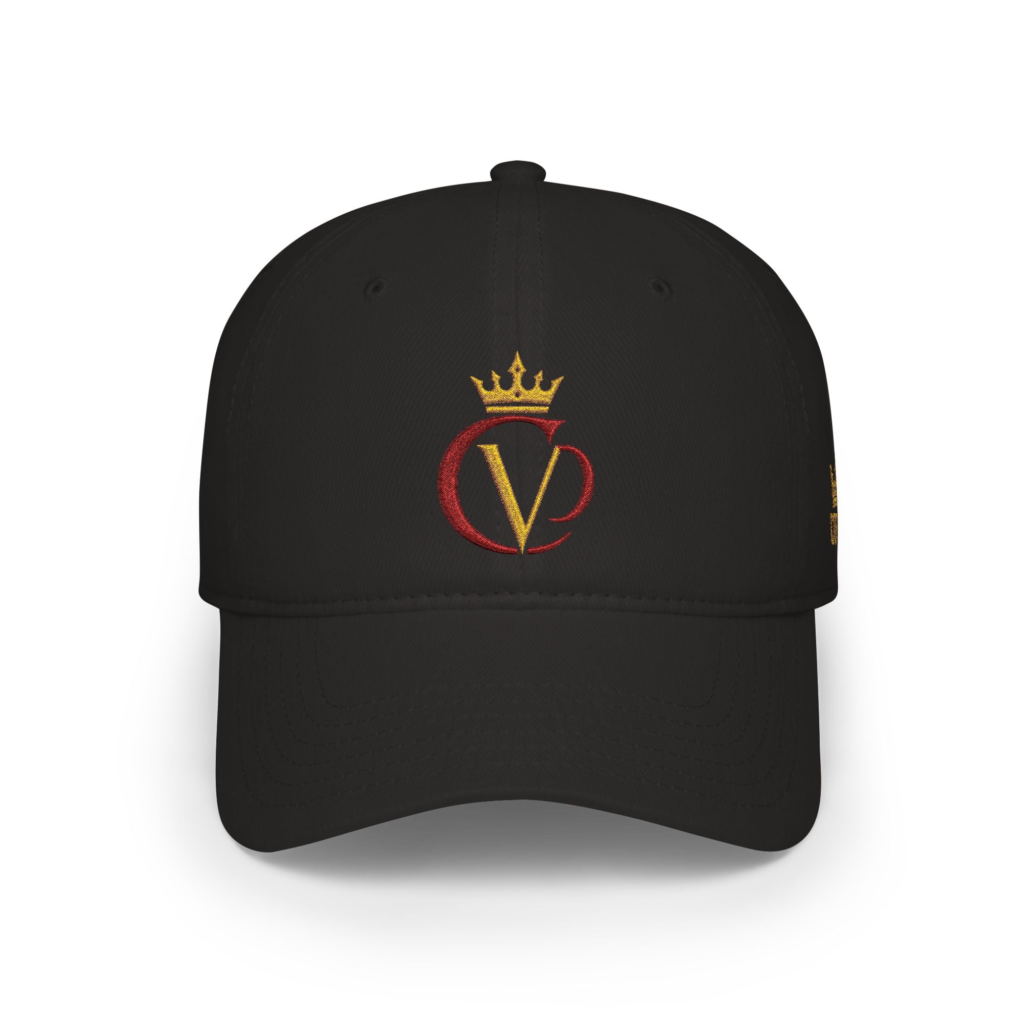 Crimson/Gold Crown "CVD" Logo Embroidered Low Profile Baseball Cap