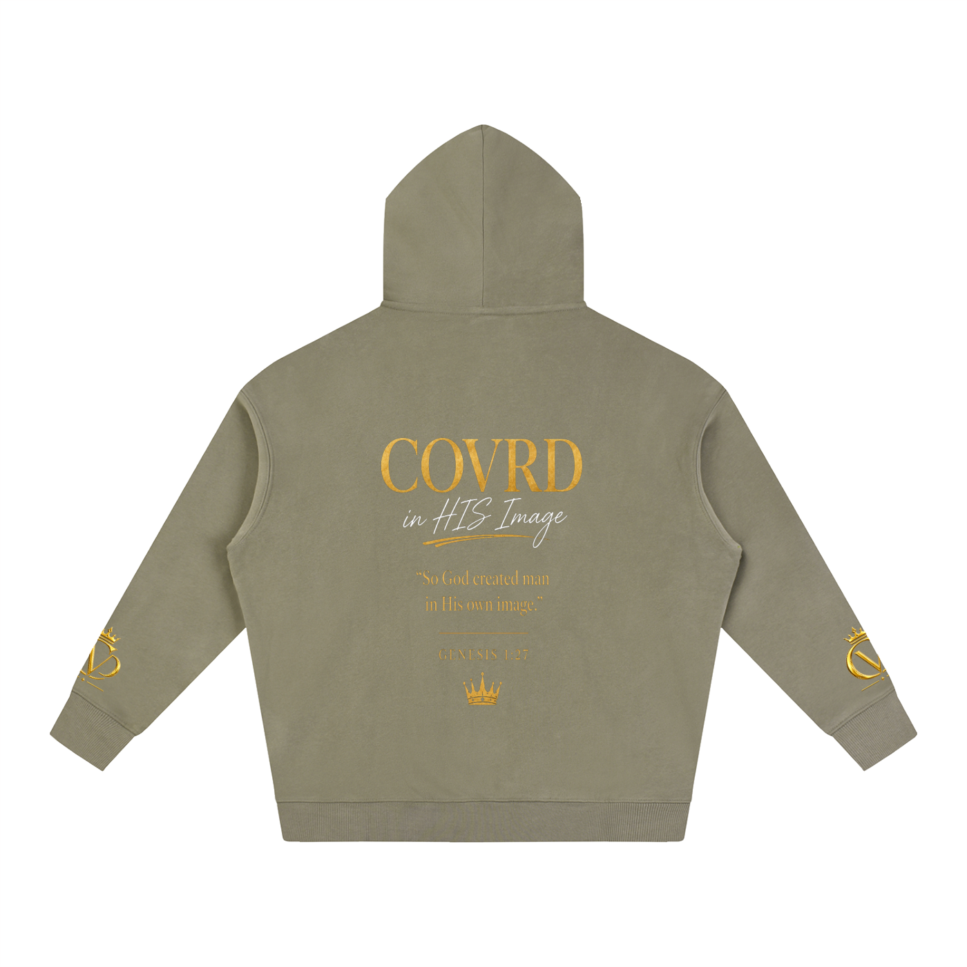 "COVRD in HIS Image" Oversize Fleeced Hoodie