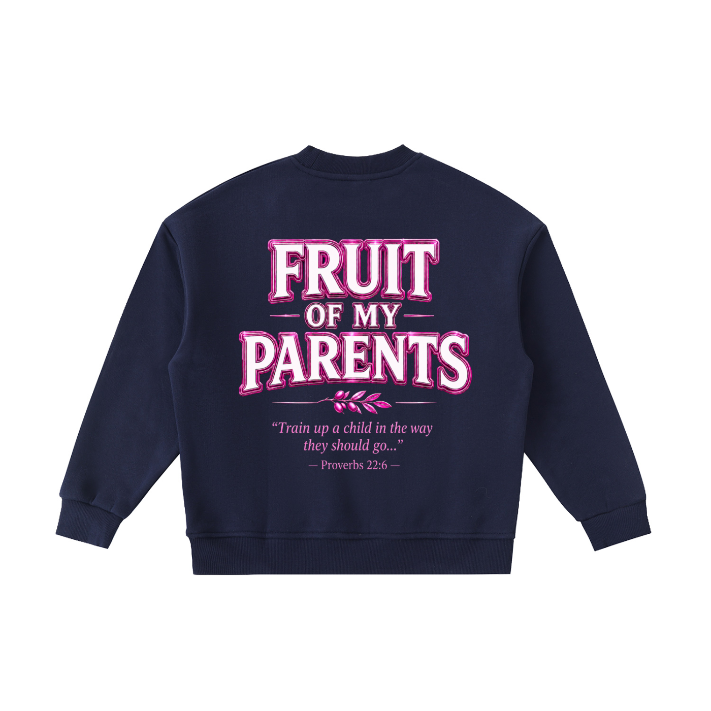 STAY COVRD Girls' "FRUIT of MY PARENTS" Crewneck Sweatshirt