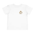 Metallic Gold "COVRD by GOD" Toddler Tee