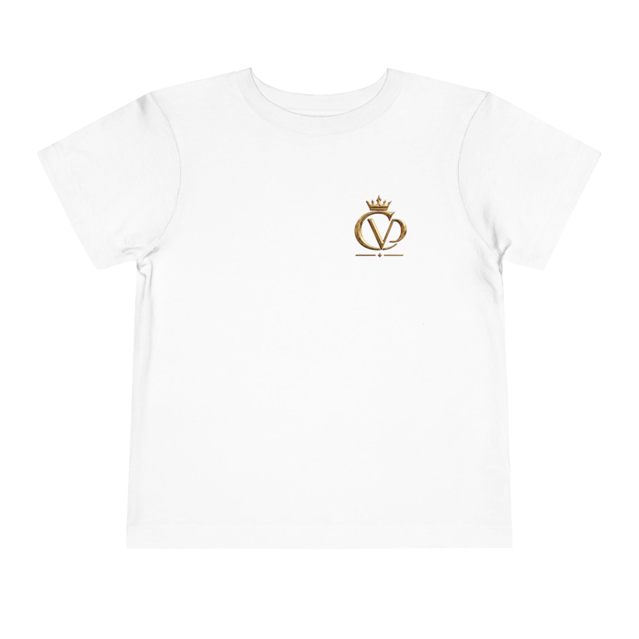 Metallic Gold "COVRD by GOD" Toddler Tee
