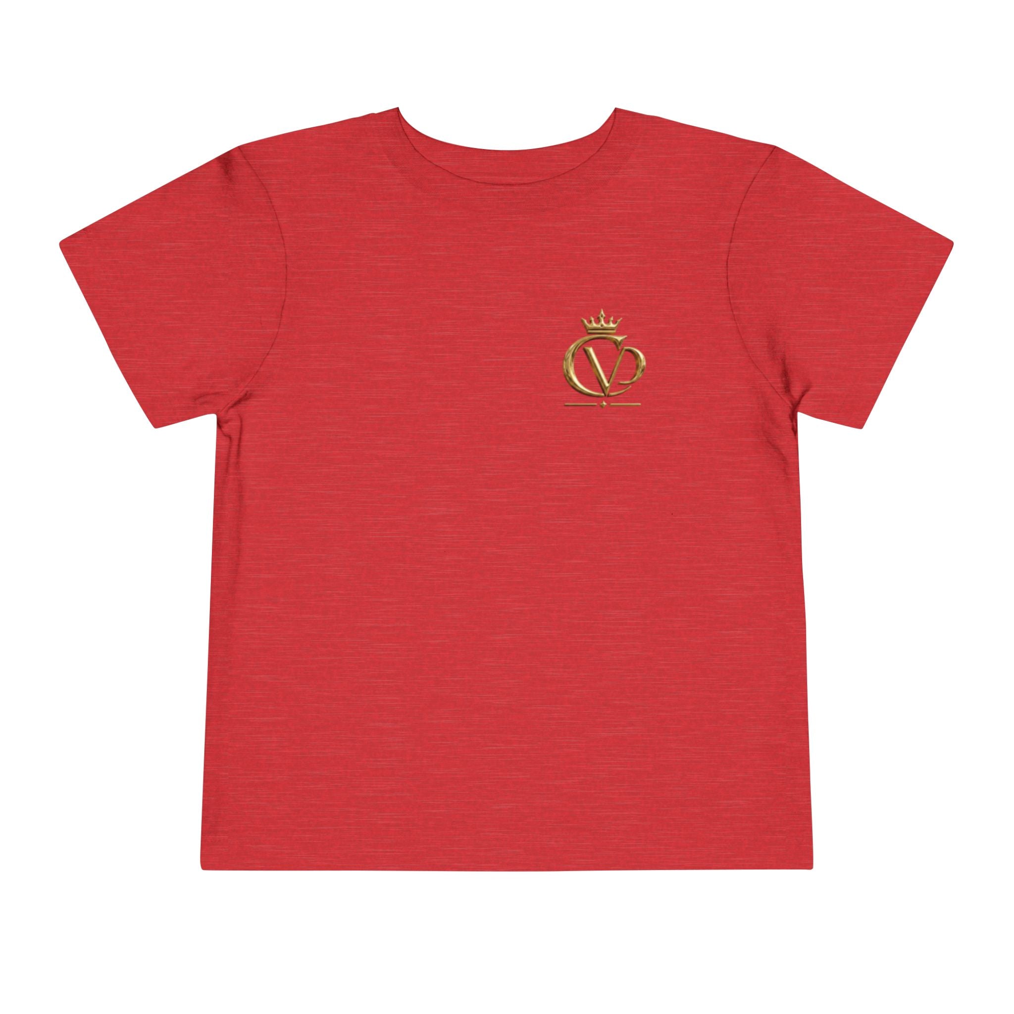 Metallic Gold "COVRD by GOD" Toddler Tee