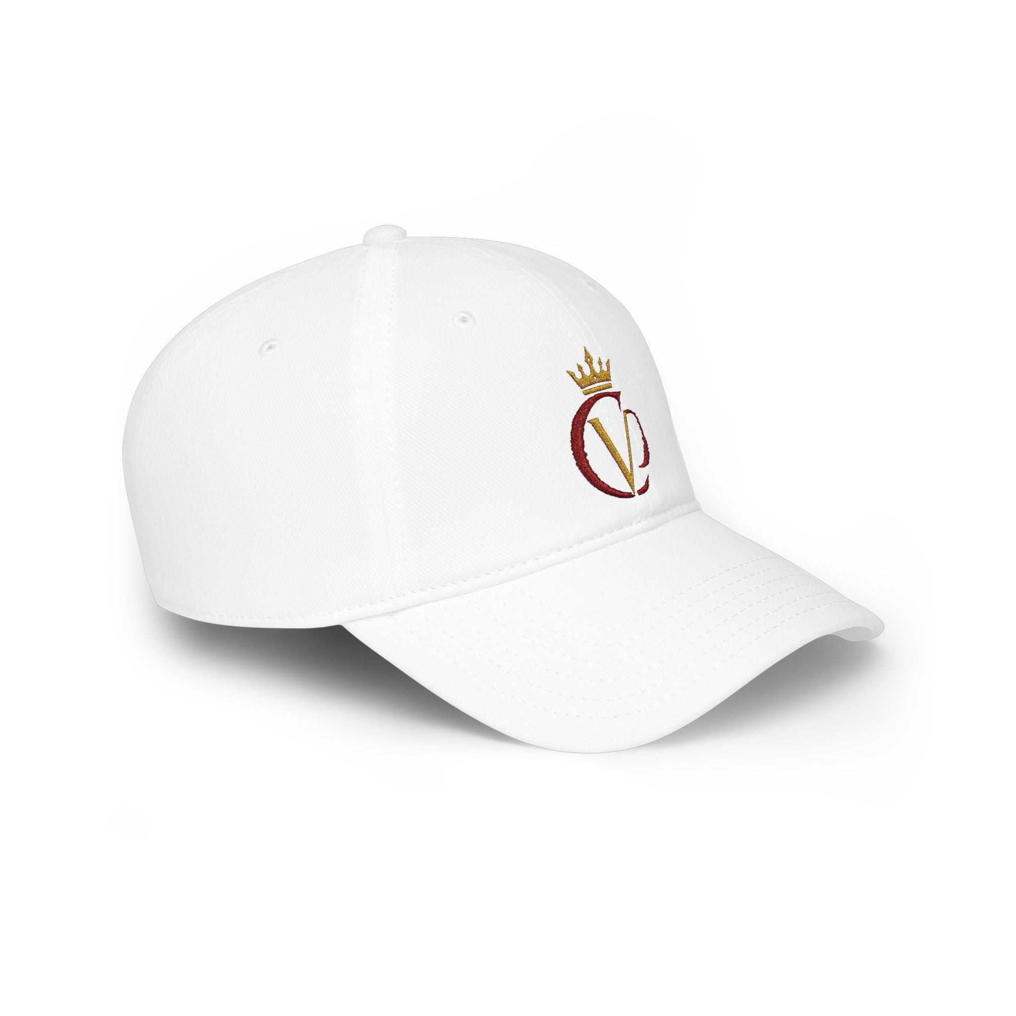 Crimson/Gold Crown "CVD" Logo Embroidered Low Profile Baseball Cap
