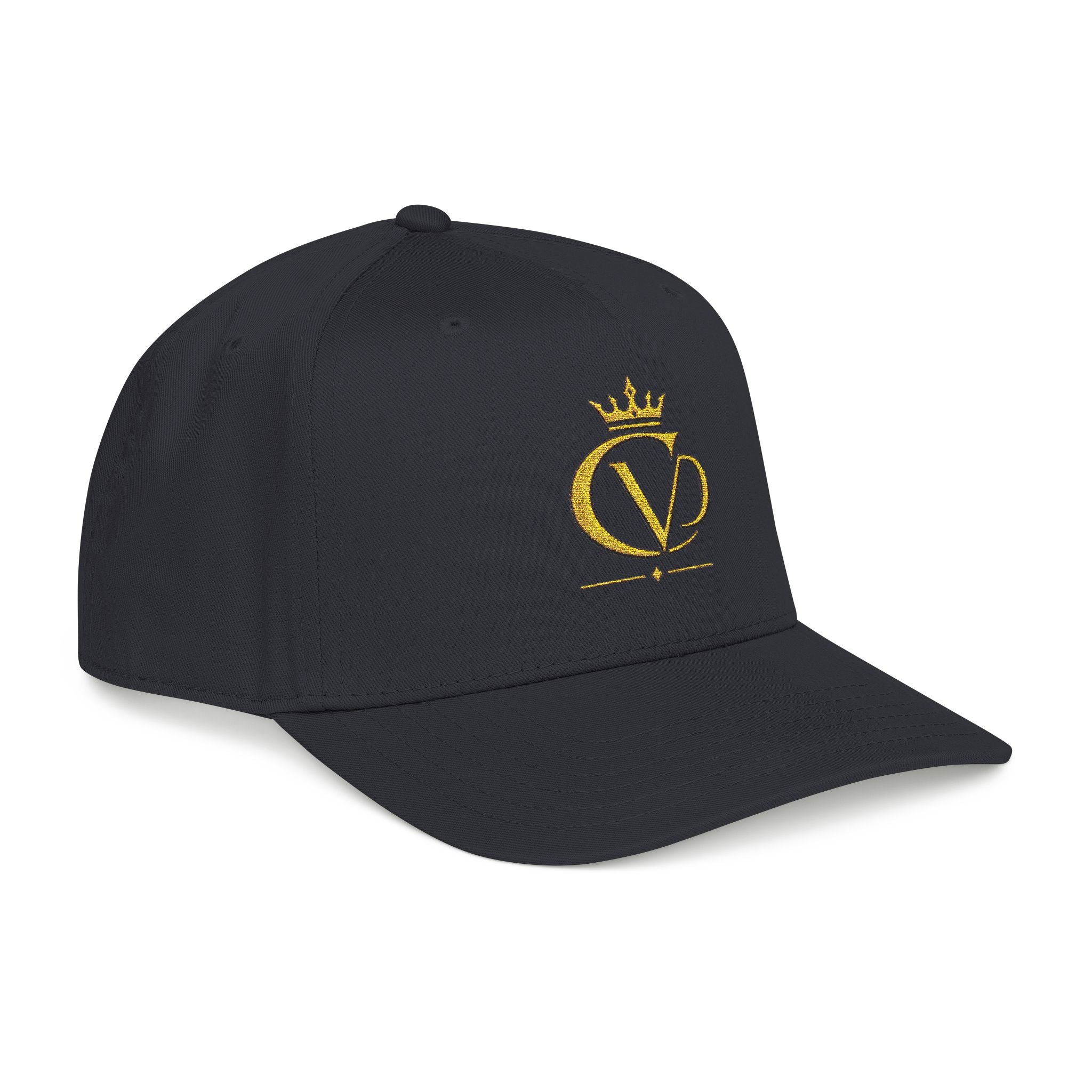 Gold Crown Embroidered CVD Logo Baseball Cap
