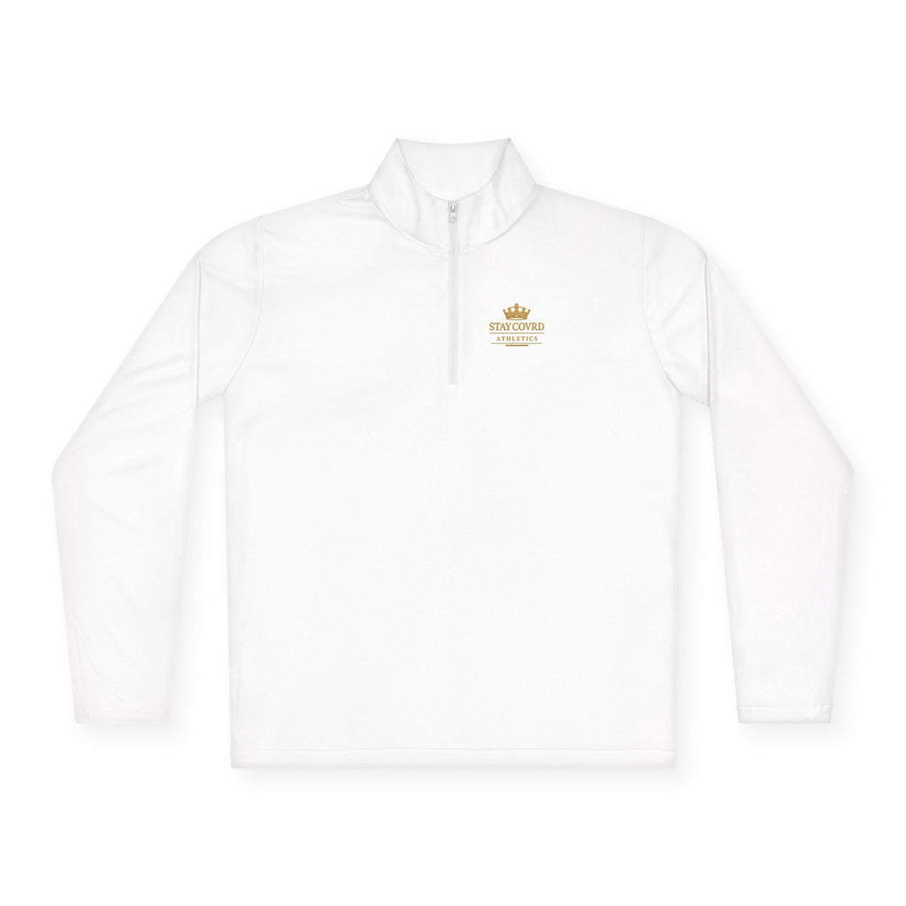 Stay COVRD Quarter-Zip C.O.V.R.D. Gold Logo Lightweight Pullover