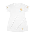 COVRD Crown T-Shirt Dress — White Gold