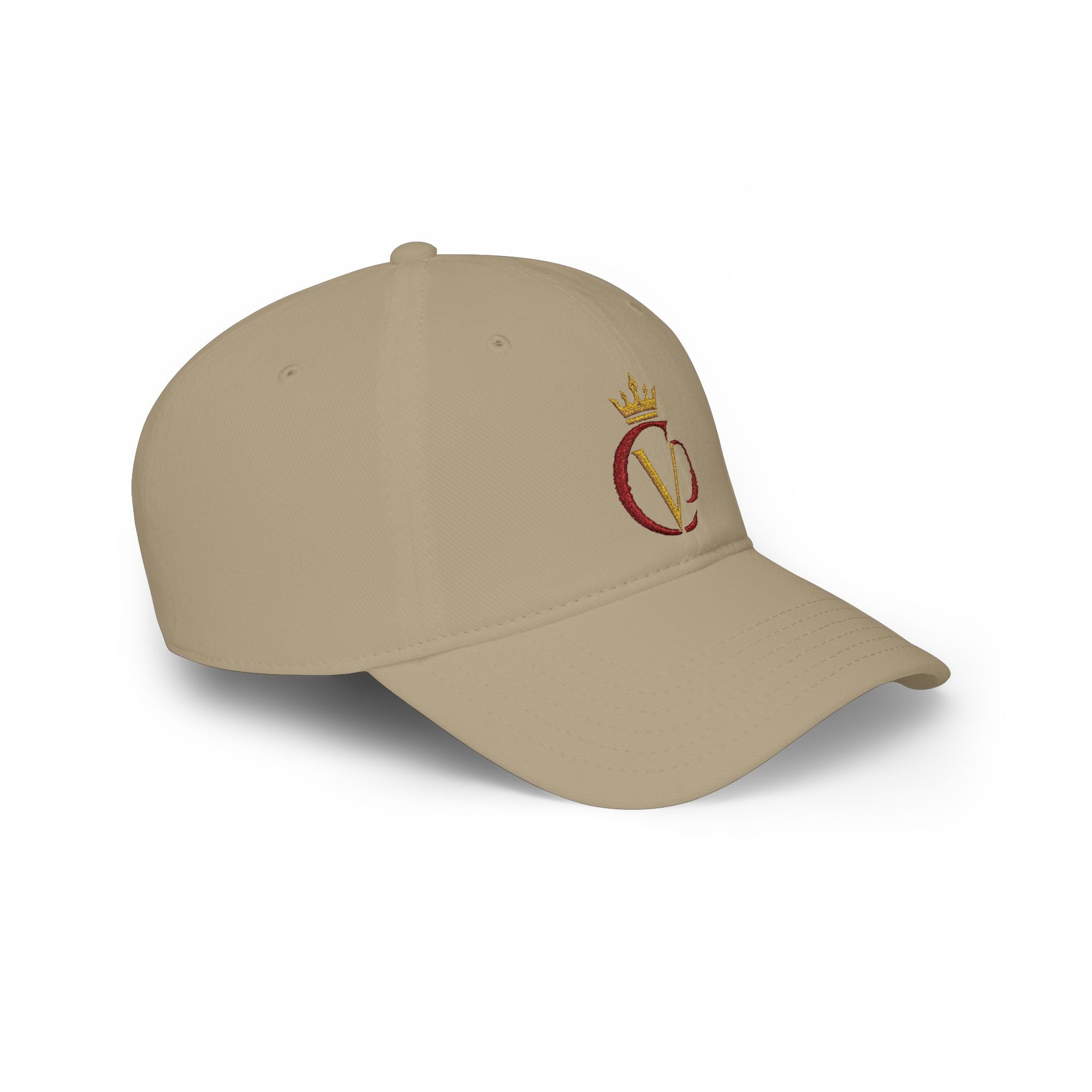 Crimson/Gold Crown "CVD" Logo Embroidered Low Profile Baseball Cap
