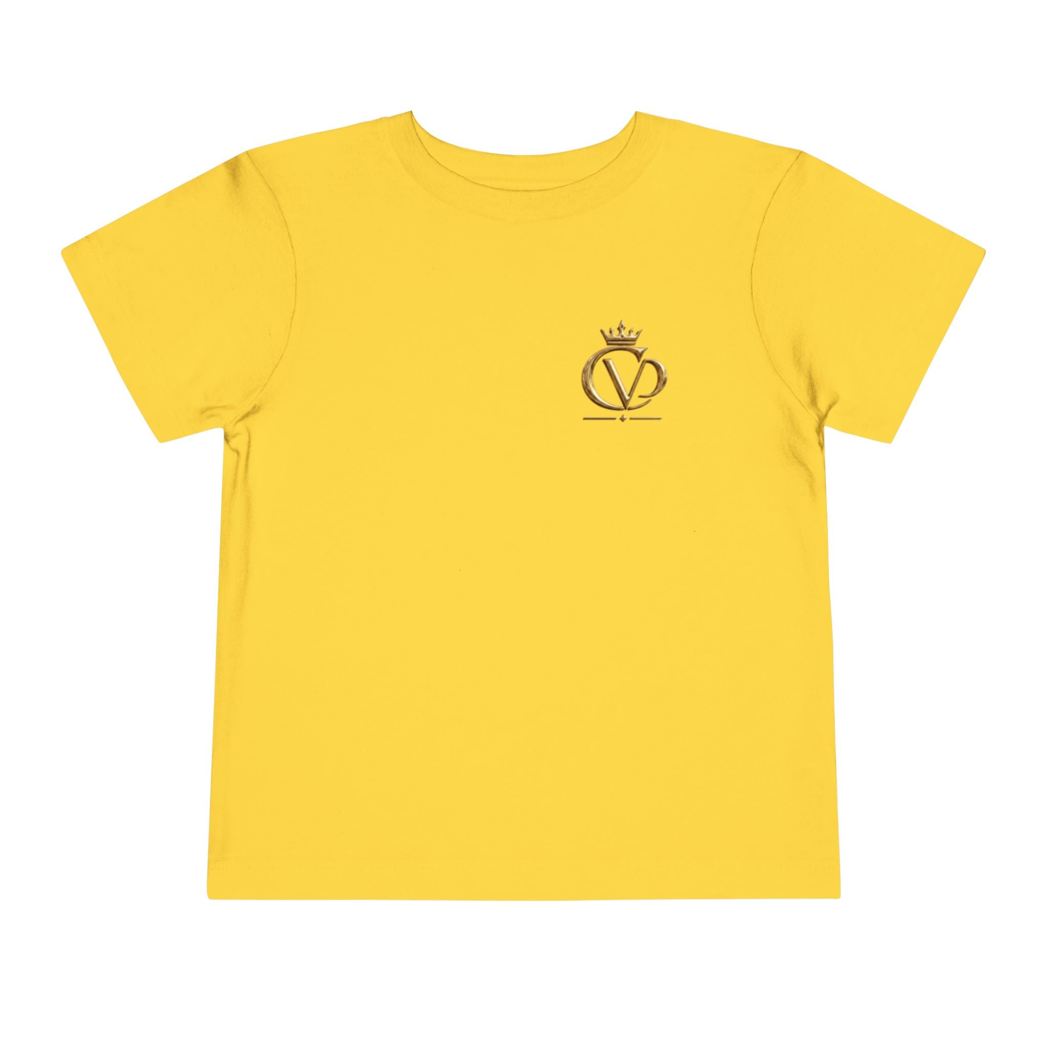 Metallic Gold "COVRD by GOD" Toddler Tee