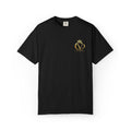 COVRD Gold Embroidered Crowned CVD Chest Logo T‑Shirt