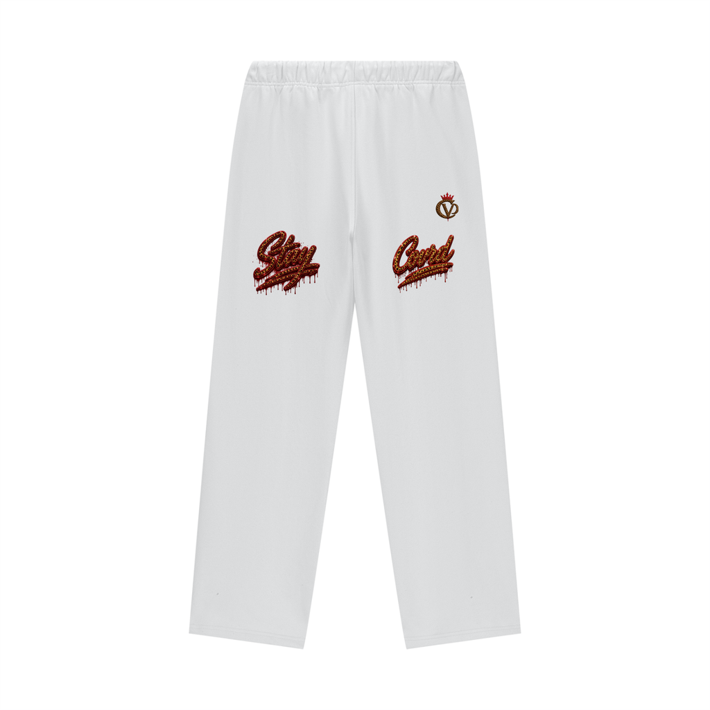 Premium Leopard Print COVRD Straight Leg Pants