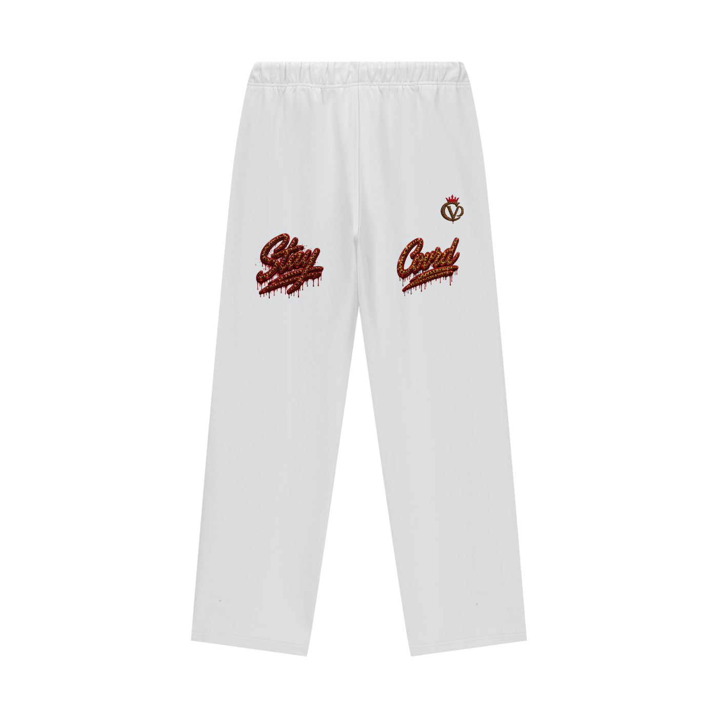 Premium Leopard Print COVRD Straight Leg Pants