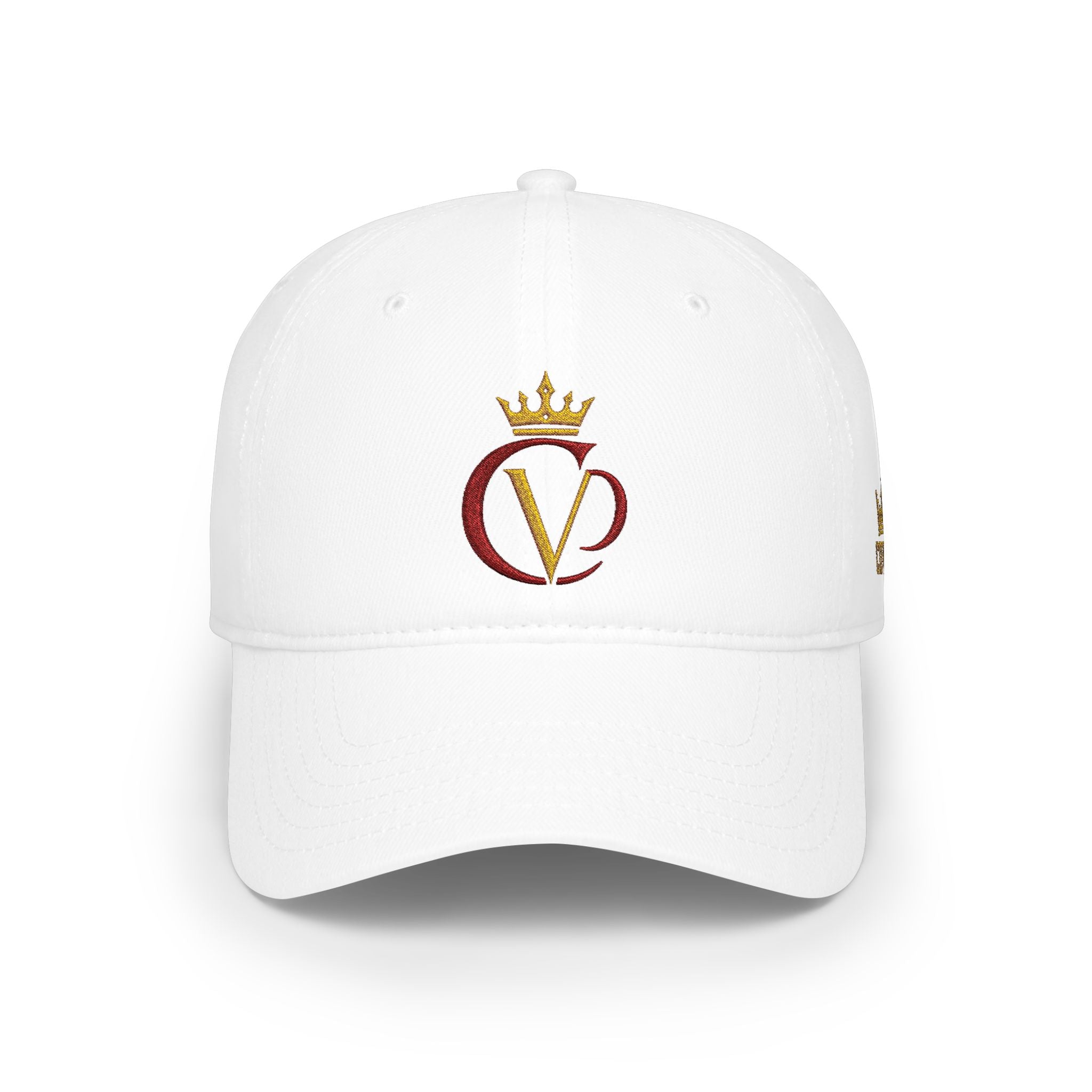 Crimson/Gold Crown "CVD" Logo Embroidered Low Profile Baseball Cap